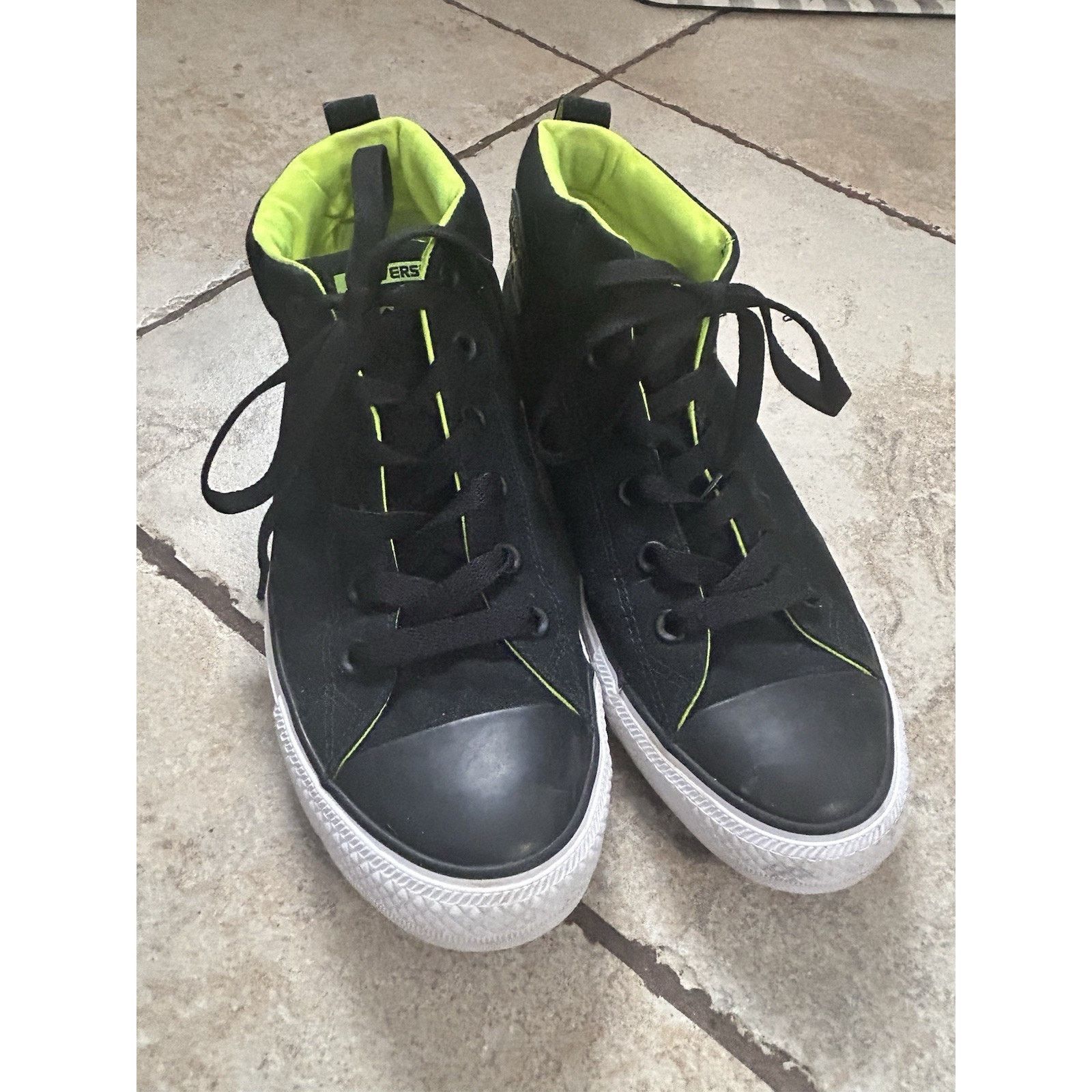 Converse converse high tops Men 9.5 Black And Green Style 154881F Size US 9.5 / EU 42-43 - 1 Thumbnail