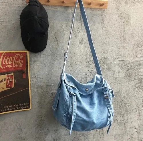 Other Denim Blue Canvas Shoulder Bag Size ONE SIZE - 3 Thumbnail