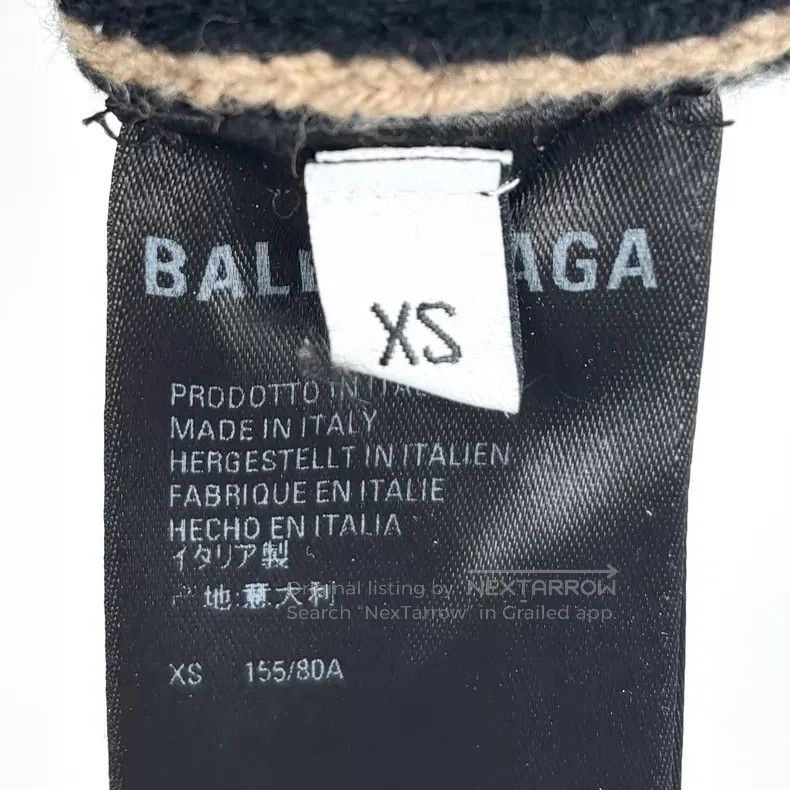 Balenciaga Balenciaga Letter Logo Full Print Wool Sweater Size US XS / EU 42 / 0 - 4 Thumbnail