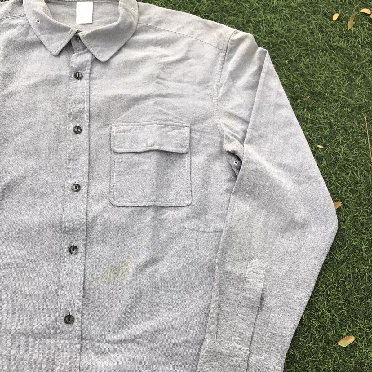 Issey Miyake × Japanese Brand Tac:Tac Grey Shirt Japan Cpo Officer Military Shirt issey mi Size US M / EU 48-50 / 2 - 6 Thumbnail