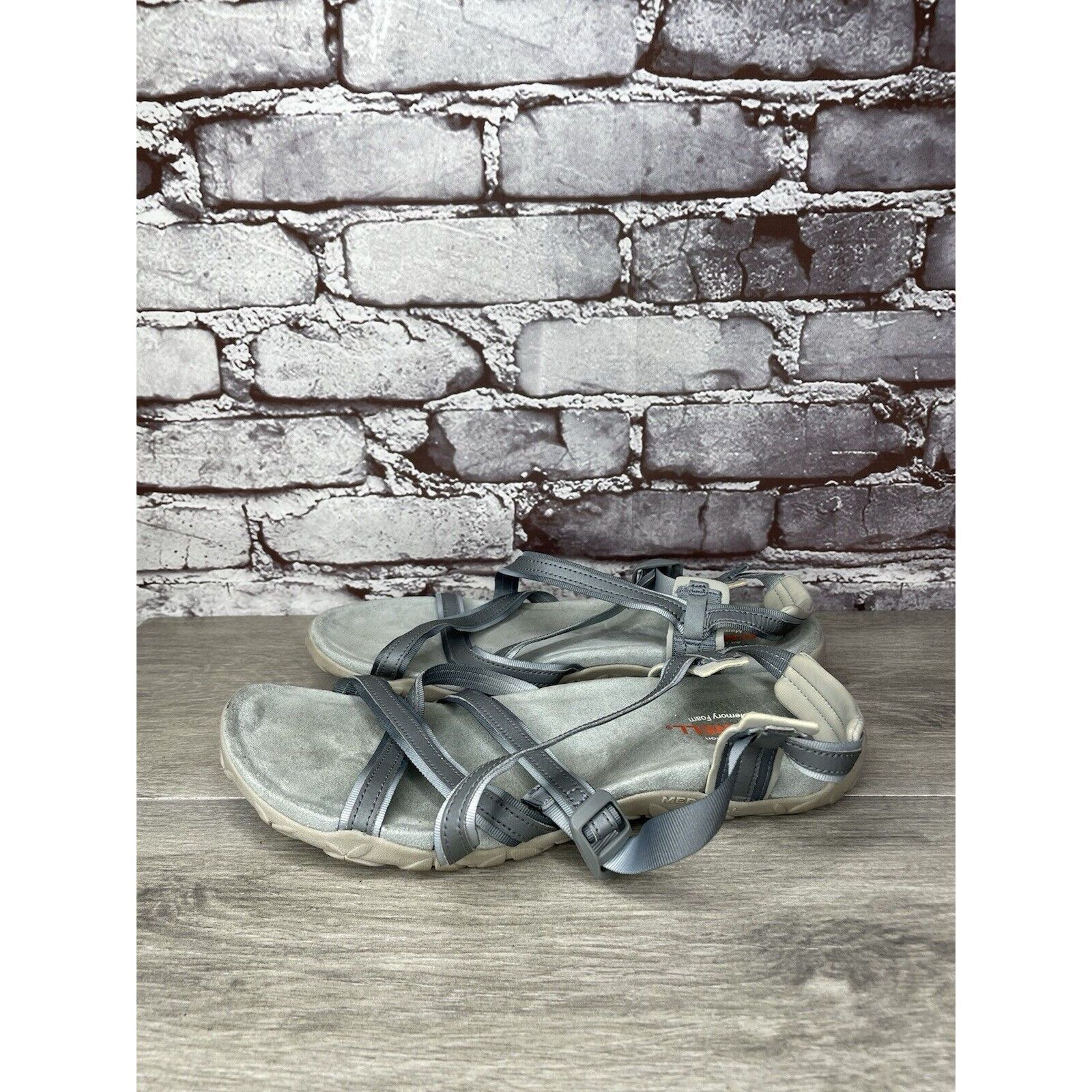 Merrell Merrell Terran Ivy Lattice J94990 Monument Gray Strappy Sand Size US 10 / IT 40 - 15 Thumbnail