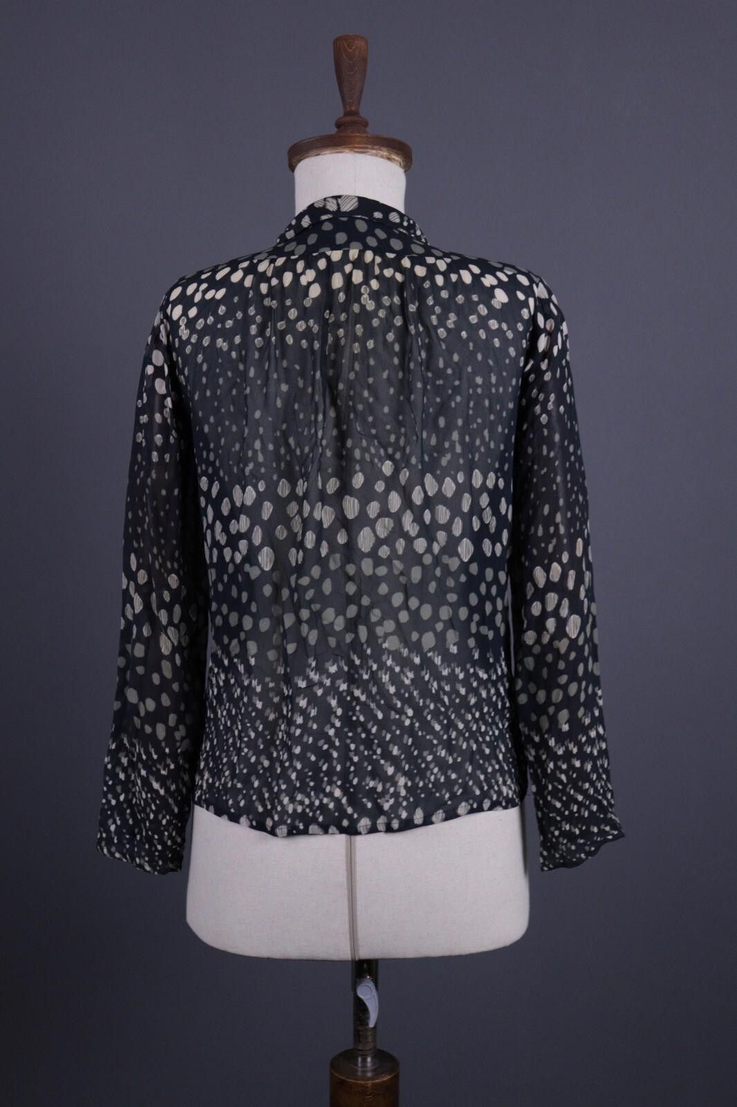 Wilkes Bashford BA&SH Black Leopard Printed Long Sleeve Blouse Shirt Size 0 Size XS / US 0-2 / IT 36-38 - 7 Thumbnail