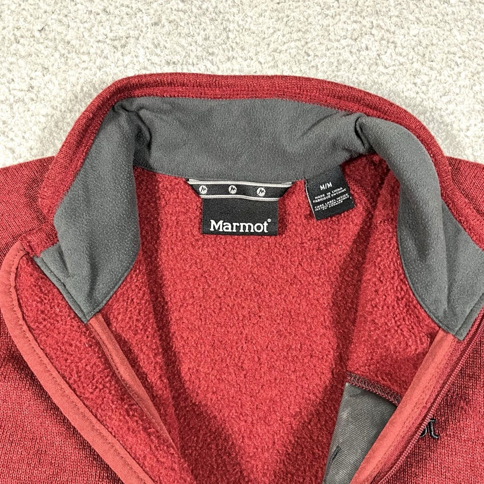 Marmot Marmot Jacket Mens M Red 1/4 Zip Pullover Fleece Outdoor Hiking Wool? Polyester? Size US M / EU 48-50 / 2 - 2 Thumbnail