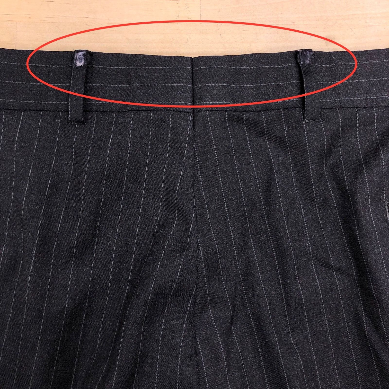 Brooks Brothers Brooks Brothers 1818 Sz 46L Suit Drop 5 Pinstripe *TINY FLAW Size 46L - 19 Thumbnail