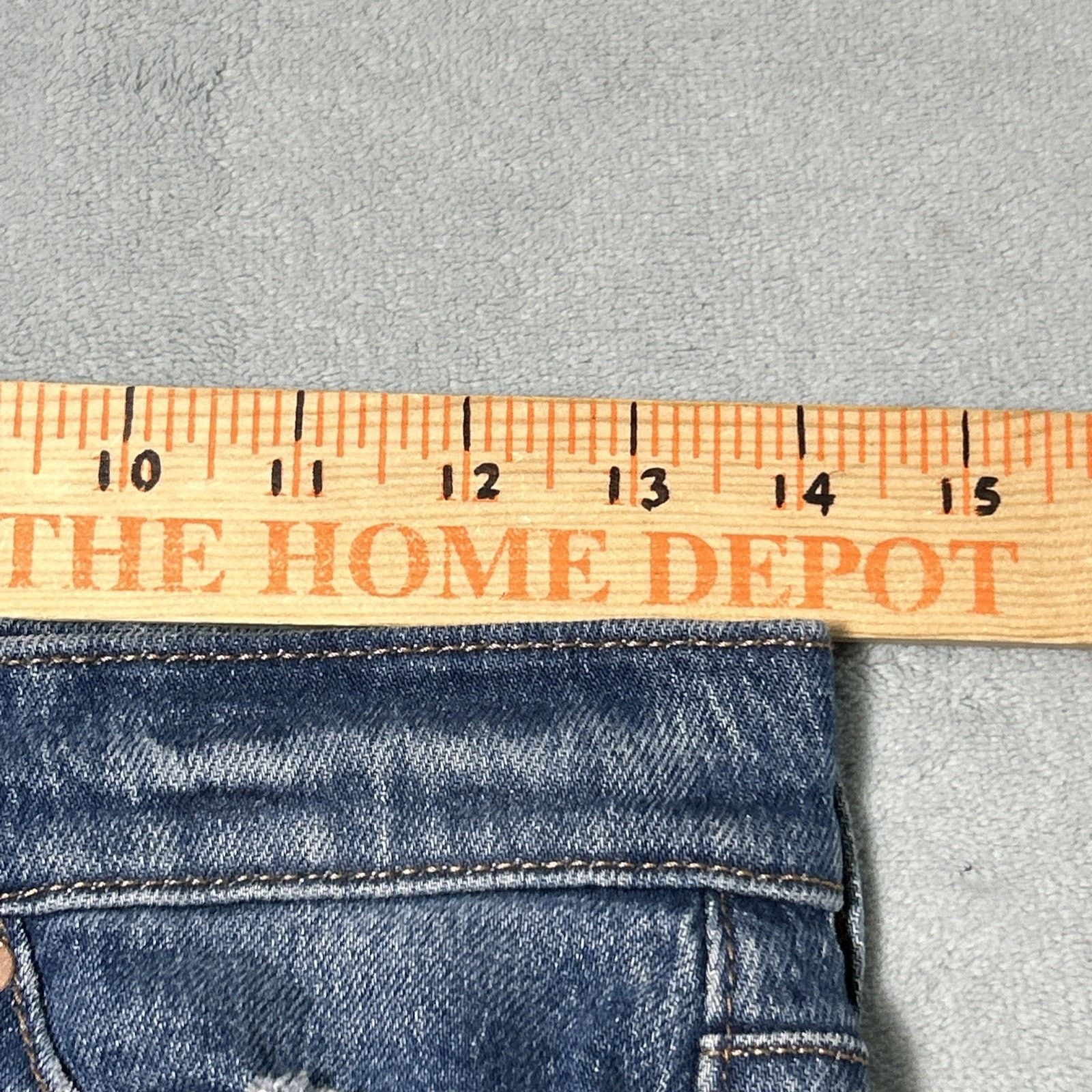 Express Beyond Baggy Distressed Rips Jeans Sz 2 28x33 Raw Hems Loose Size 26" / US 2 / IT 38 - 11 Thumbnail