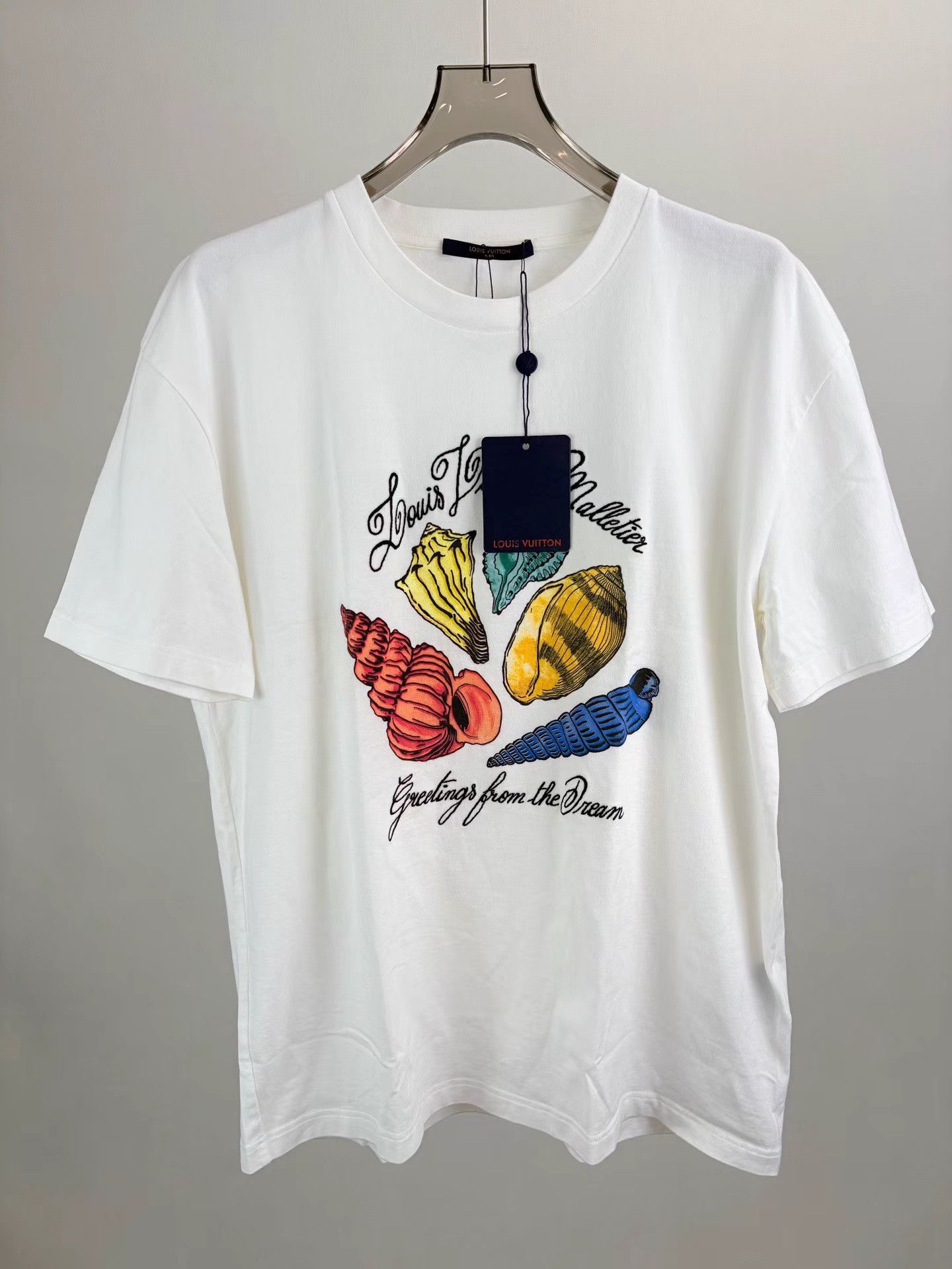 Louis Vuitton LV Conch Shell Printed Embroidered Short Sleeve T-shirt K1 Size US XL / EU 56 / 4 - 1 Thumbnail