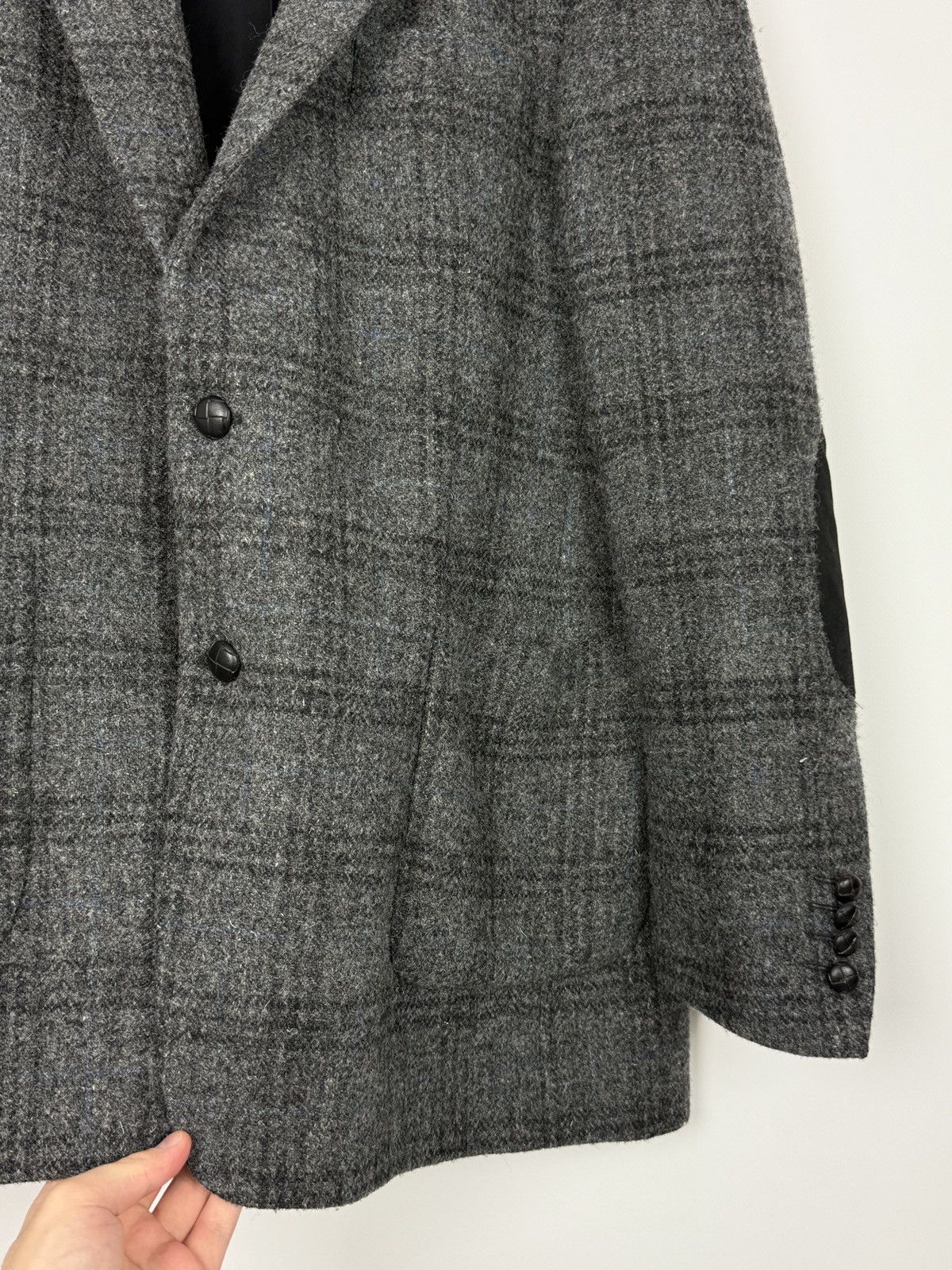 Harris Tweed Yves Gerard Harris Tweed Wool Check 2 Button Blazer Jacket Size US L / EU 52-54 / 3 - 6 Thumbnail