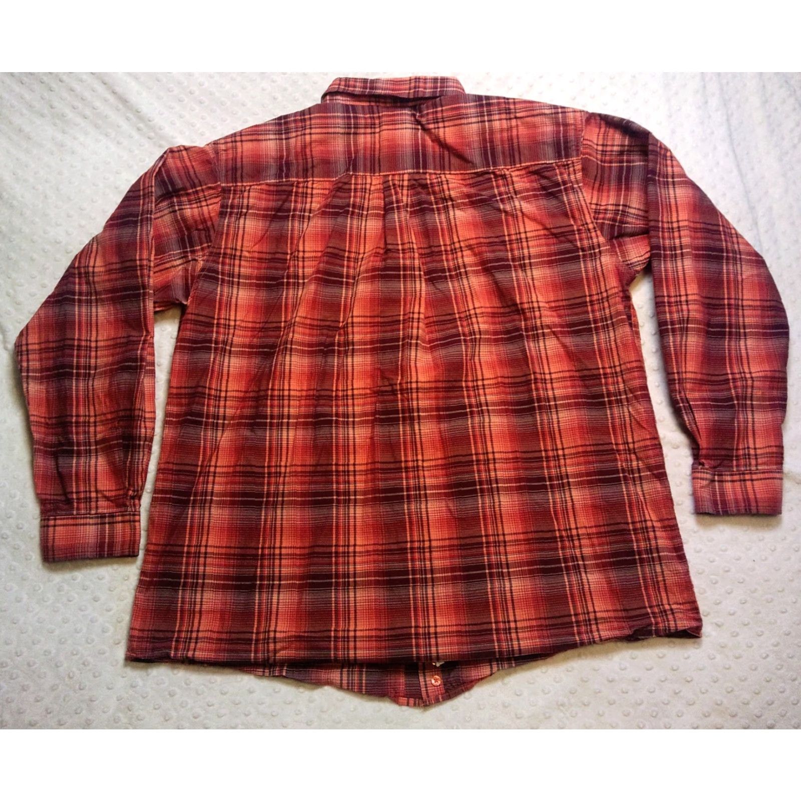 Vintage Cinch Button-Up Western Shirt 2XL Red Orange Check Long Sleeve Plaid Cotton Men's Shirt Size US XXL / EU 58 / 5 - 5 Thumbnail