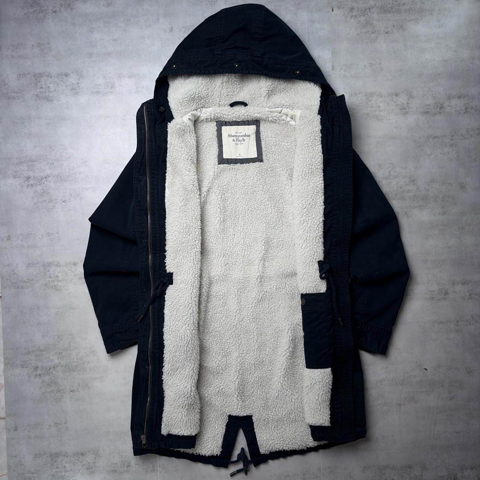 Abercrombie & Fitch Y2K Abercrombie & Fitch Grunge Sherpa Lined Parka Jacket Size M / US 6-8 / IT 42-44 - 2 Thumbnail