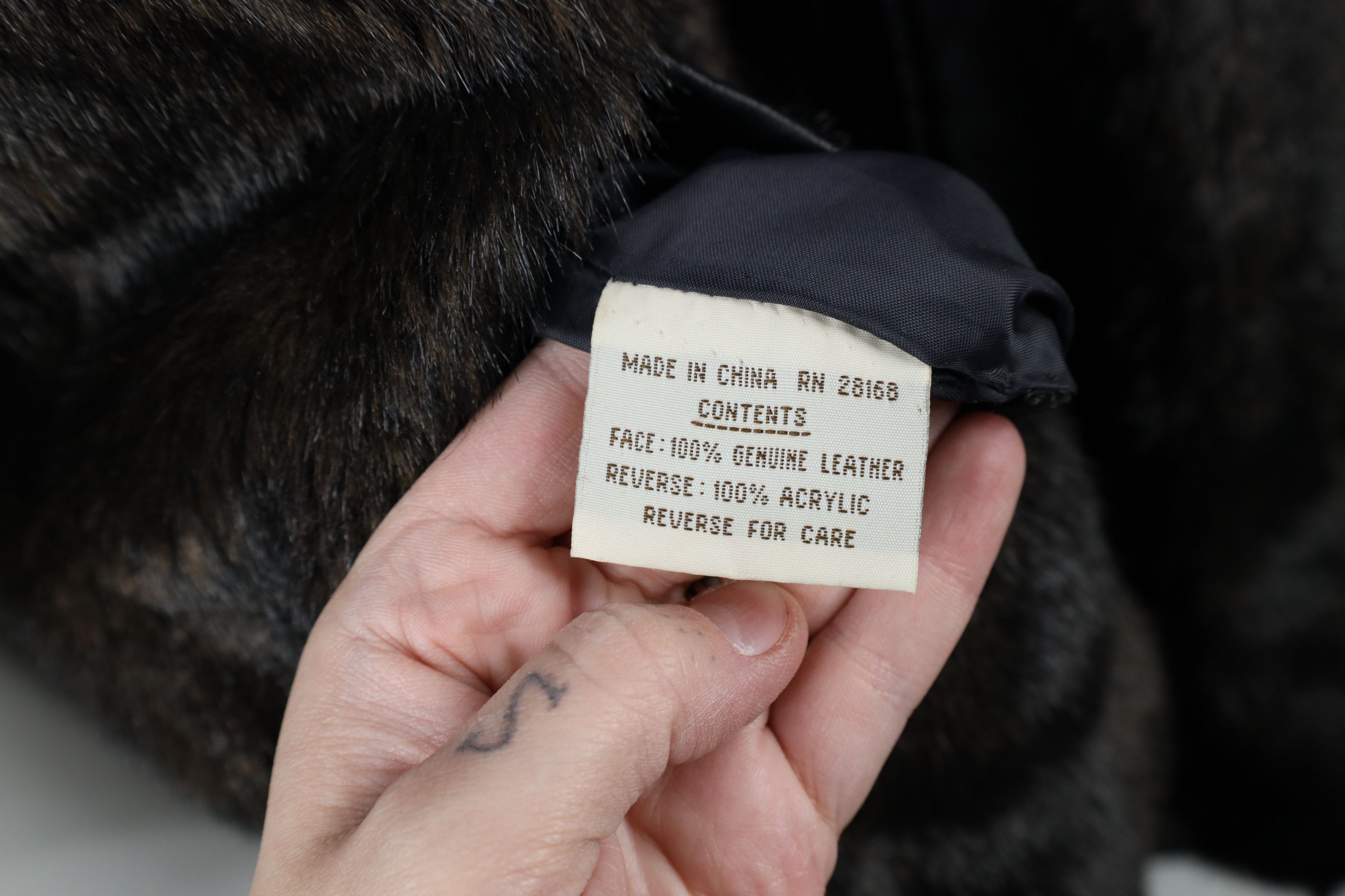 Vintage Vintage 90s Streetwear Reversible Fur Leather Hooded Jacket Size US M / EU 48-50 / 2 - 12 Thumbnail