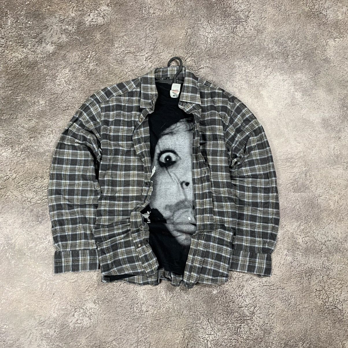 Vintage Vintage 90s Plaid Shirt Oversized Grunge Streetwear Washed L Size US L / EU 52-54 / 3 - 1 Thumbnail