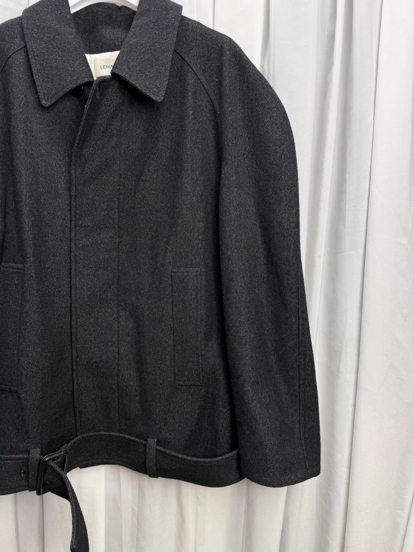 Lemaire LEMAIRE Raglan Wool Jacket K20 Size XS / US 0-2 / IT 36-38 - 4 Thumbnail
