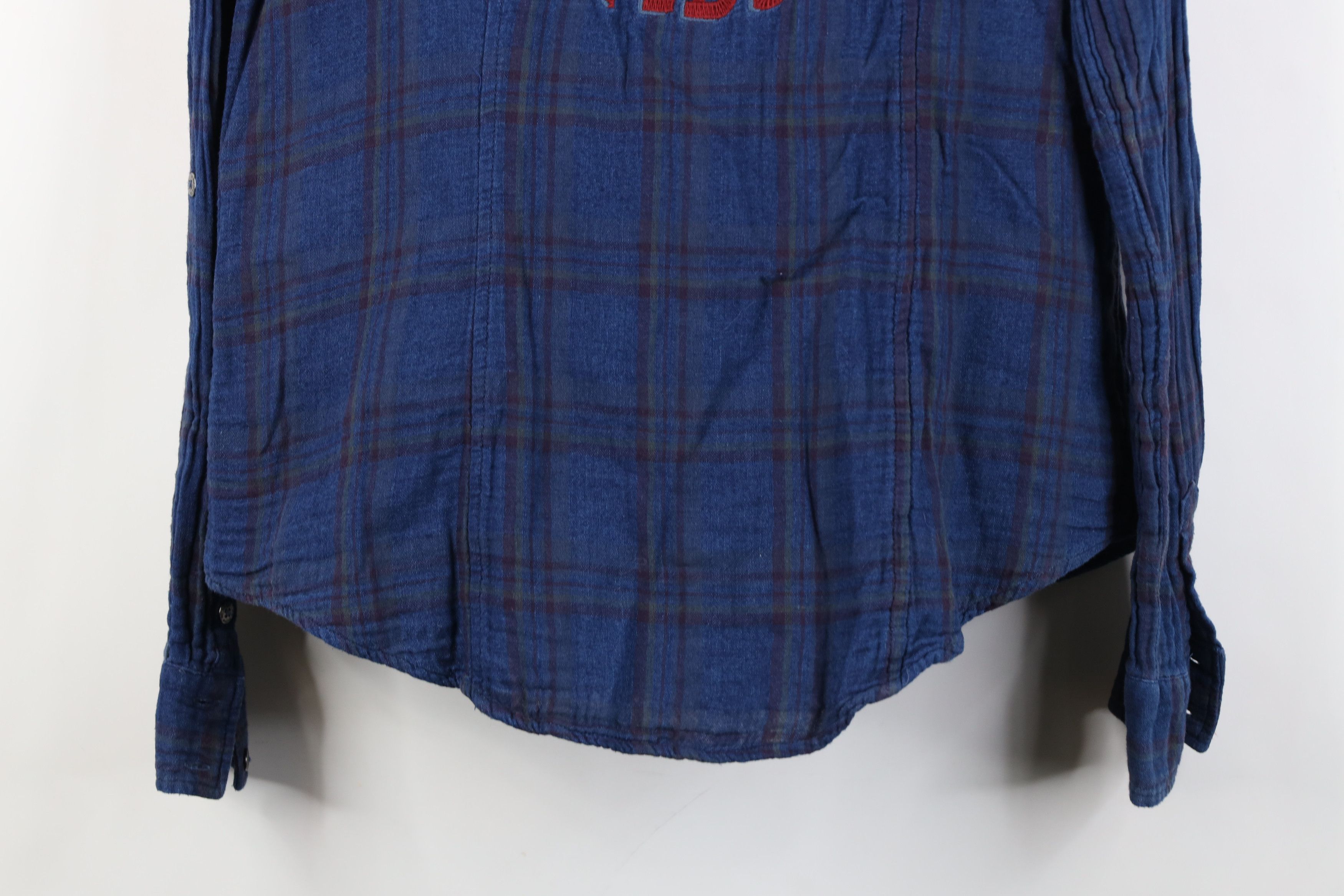 Harley Davidson Vintage Harley Davidson Flannel Collared Button Shirt Size L / US 10 / IT 46 - 14 Thumbnail