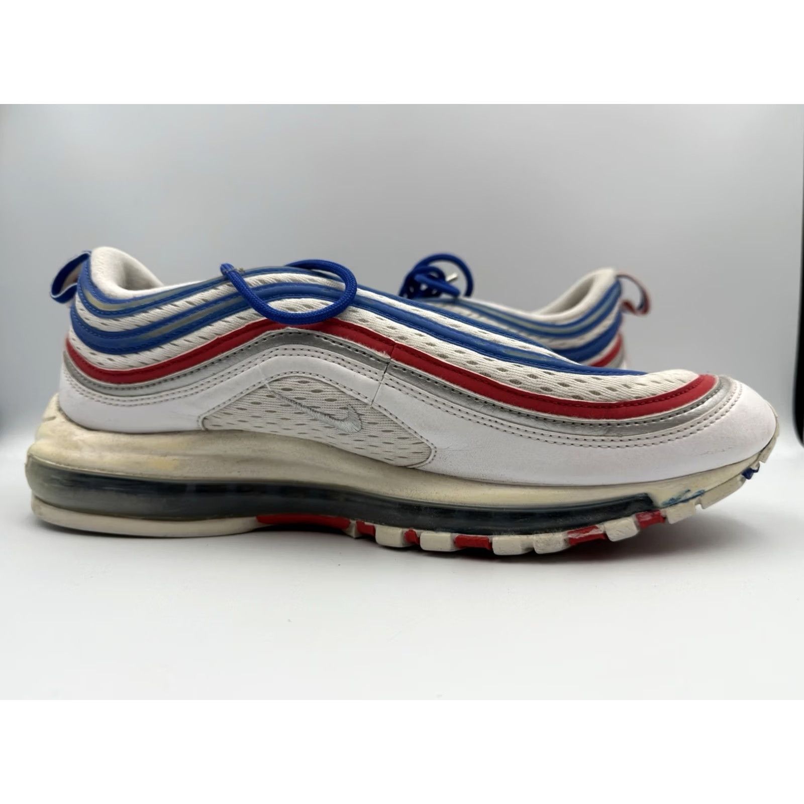 Nike VINTAGE Nike Air Max 97 All Star Sneaker Men 11 Blue White Red 921826-404 Size US 10 / EU 43 - 7 Thumbnail