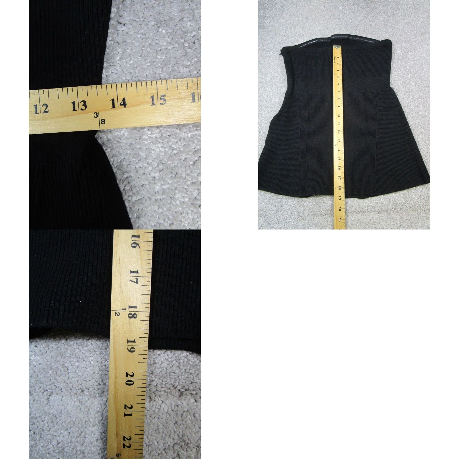 Vintage Maeve Top Womens Large Black Ribbed Knit Blouse Shirt Viscose Knit Boat Neck Sleeveless Pullover Regular Women Size L / US 10 / IT 46 - 8 Thumbnail
