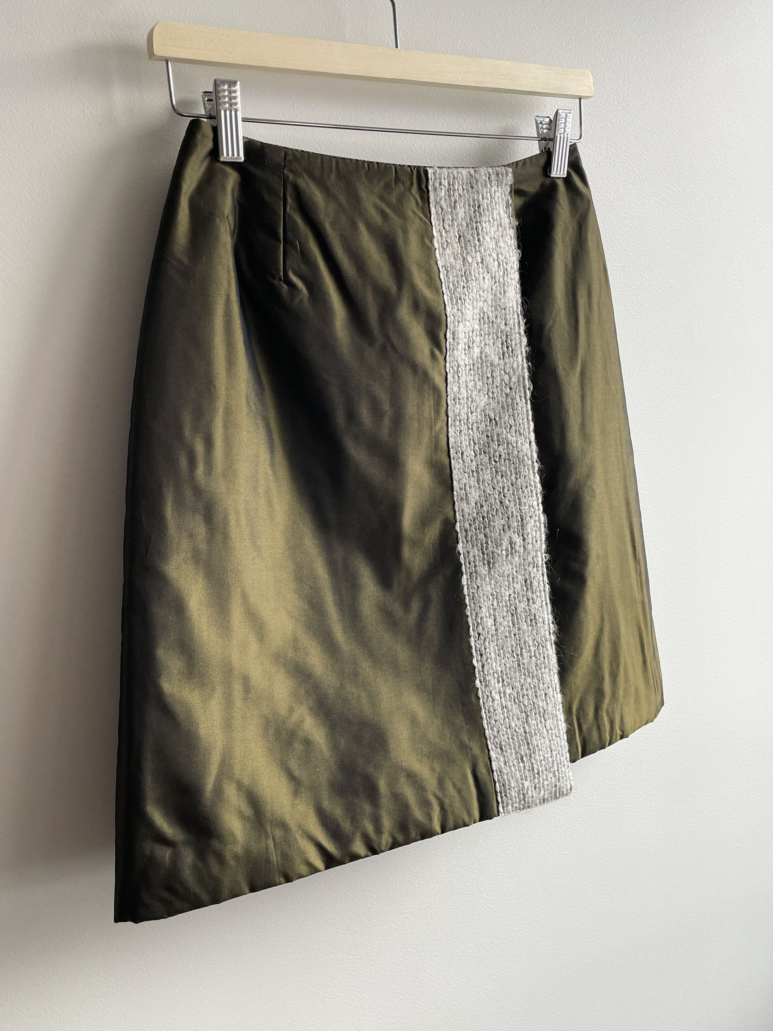 Mugler khaki puffer skirt Size 24" / US 00 / IT 34 - 2 Thumbnail