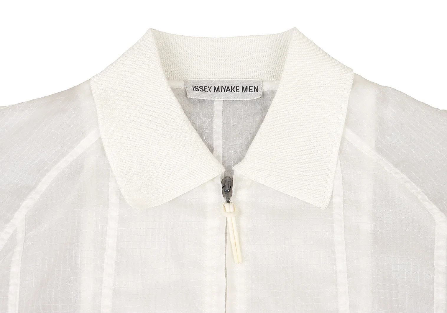 Issey Miyake Zip-up Ripstop Shirt Blouson in White, Size M Size US M / EU 48-50 / 2 - 3 Thumbnail