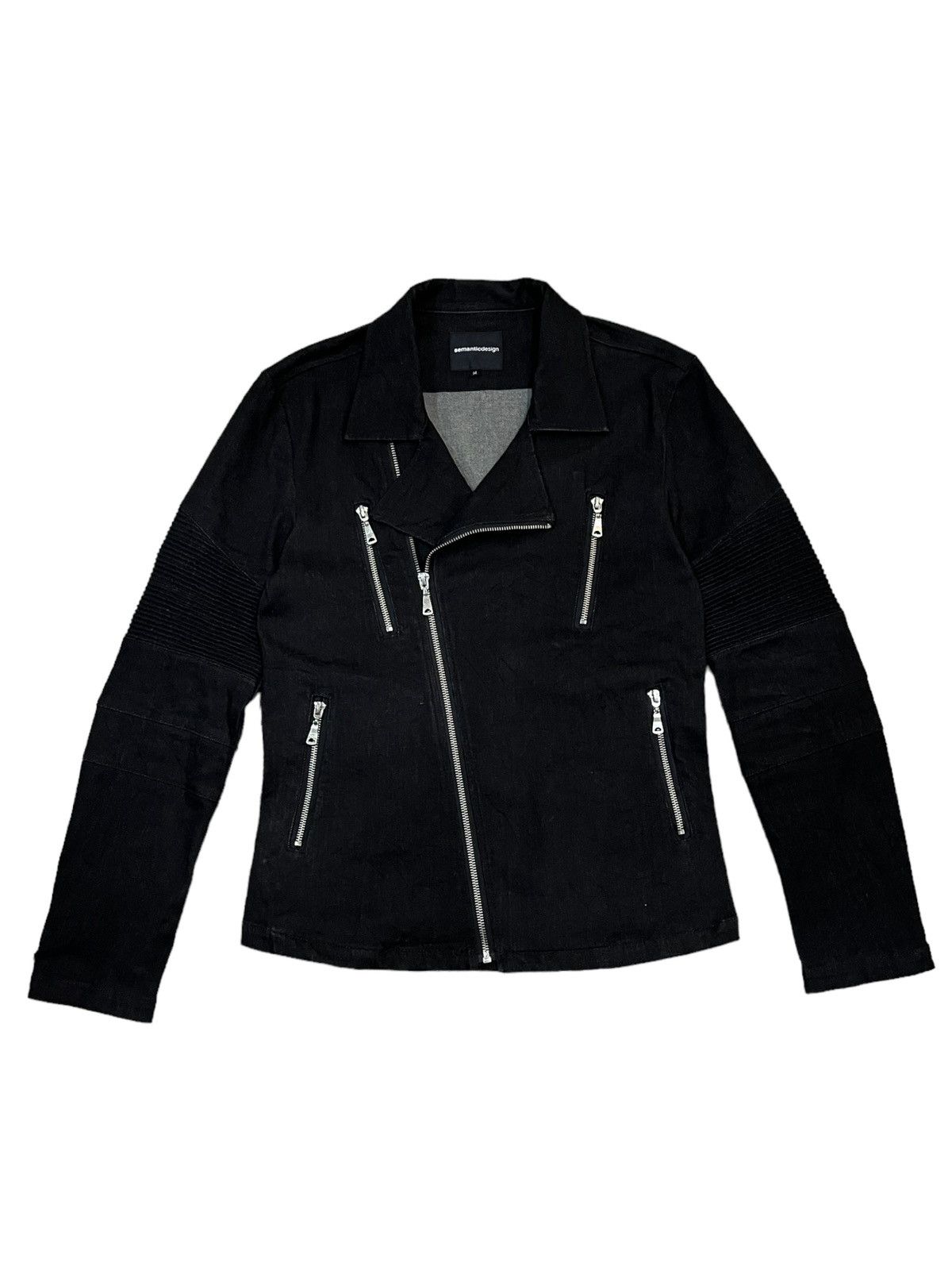 image of Semantic Design Jacket Multi Zip in Black, Men's (Size Medium)