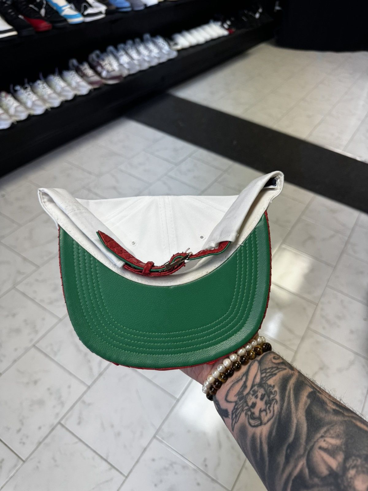 Just Don Snakeskin Patriots Sports Specialties Script Don C Hat Size ONE SIZE - 4 Thumbnail