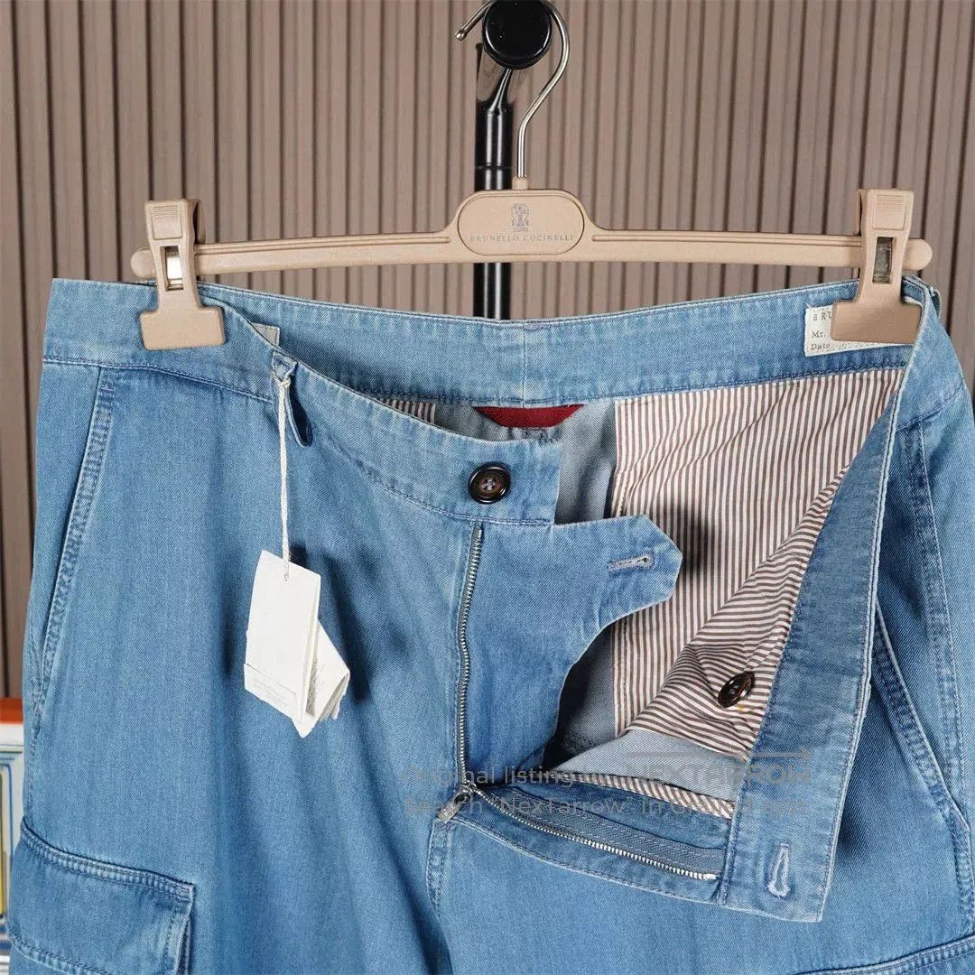 Brunello Cucinelli Brunello Cucinelli Men's Utility Denim Pants. Size US 34 / EU 50 - 4 Thumbnail