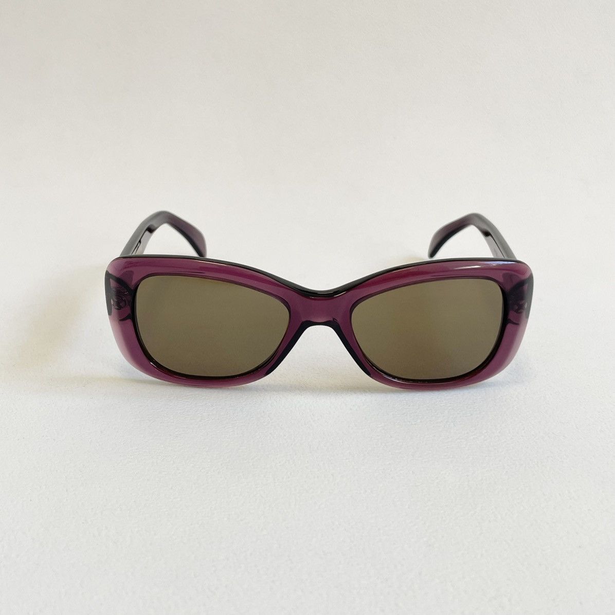 Cutler and Gross ‘Clear Purple’ 70s Rounded Edge Sunglasses Size ONE SIZE - 15 Thumbnail