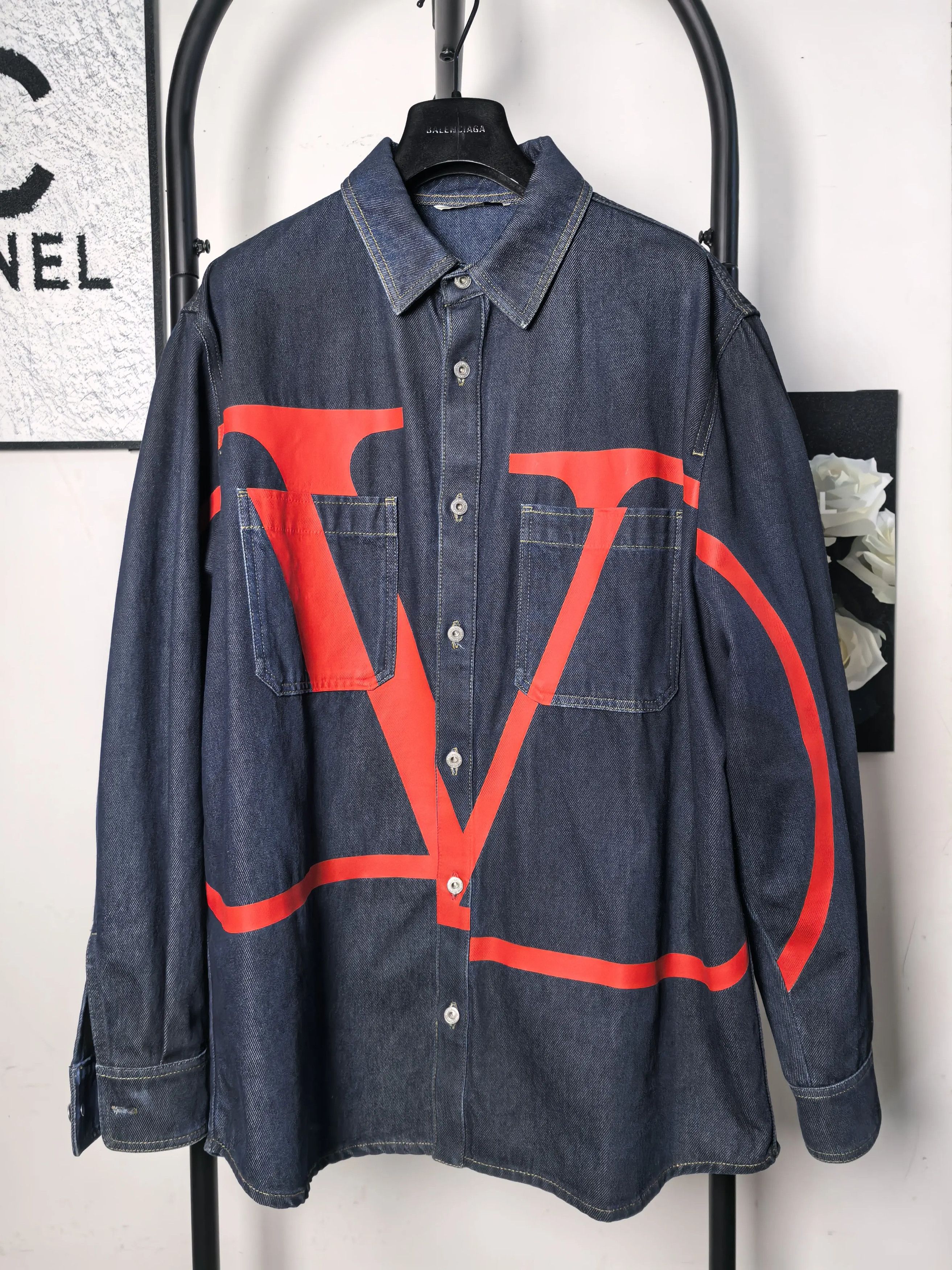 Valentino Valentino Denim White Light Jacket m Men Size US M / EU 48-50 / 2 - 1 Thumbnail