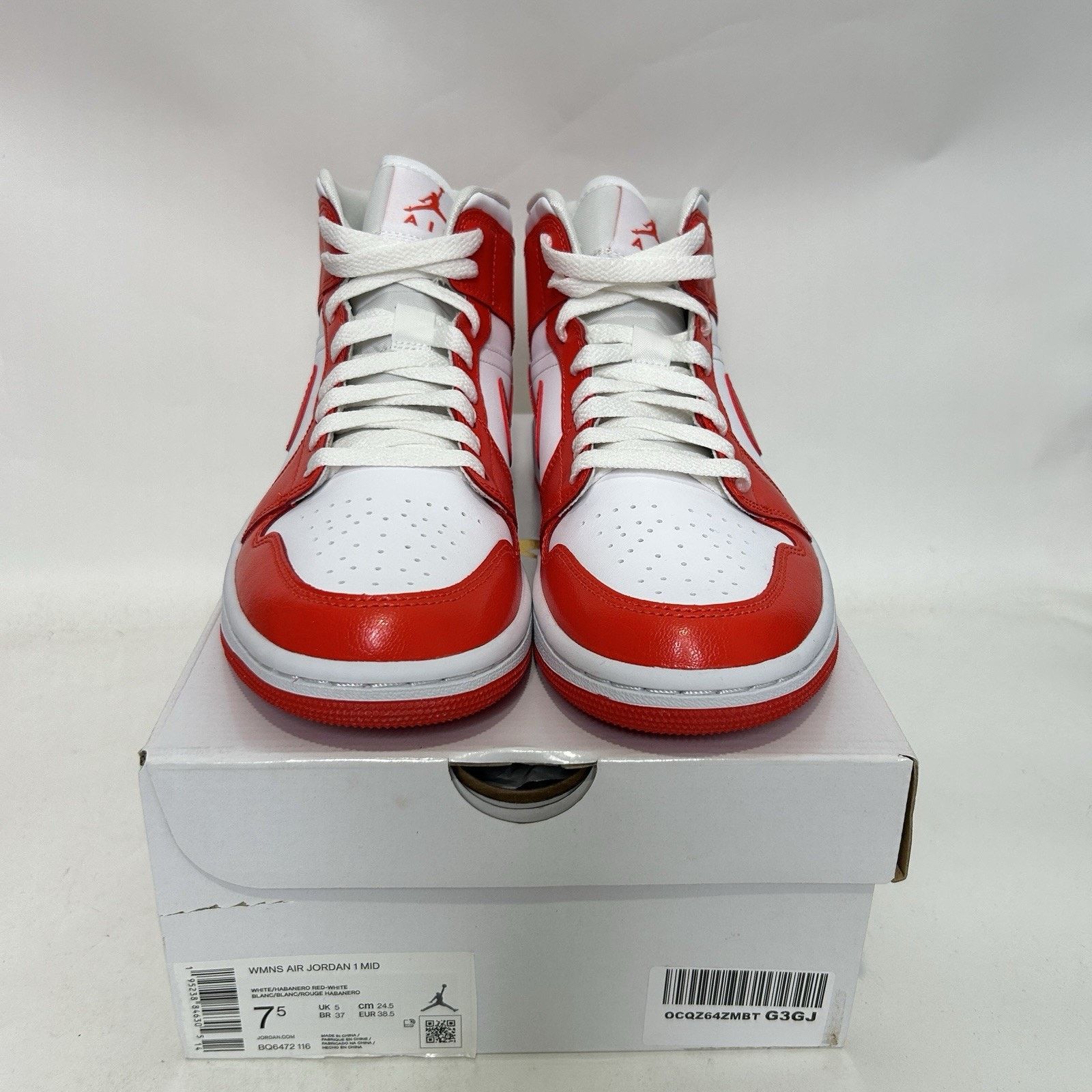 Nike Nike Air Jordan 1 Mid WMNS “Habanero Red” BQ6472-116 Size US 7.5 / IT 37.5 - 2 Thumbnail