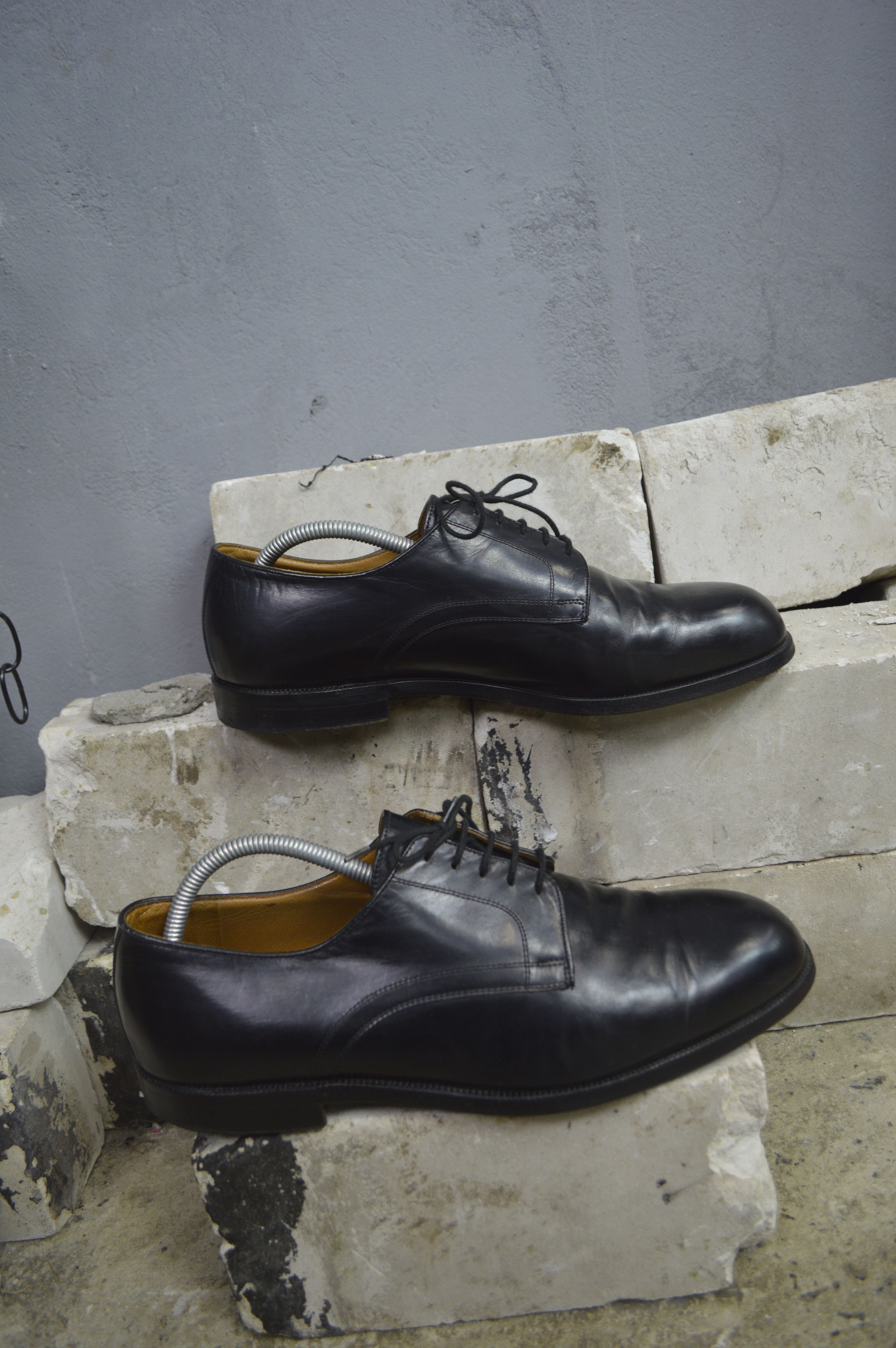 Bally 1990s BALLY HANDMADE LEATHER DERBY SHOES - 5133 Size US 11.5 / EU 44-45 - 3 Thumbnail