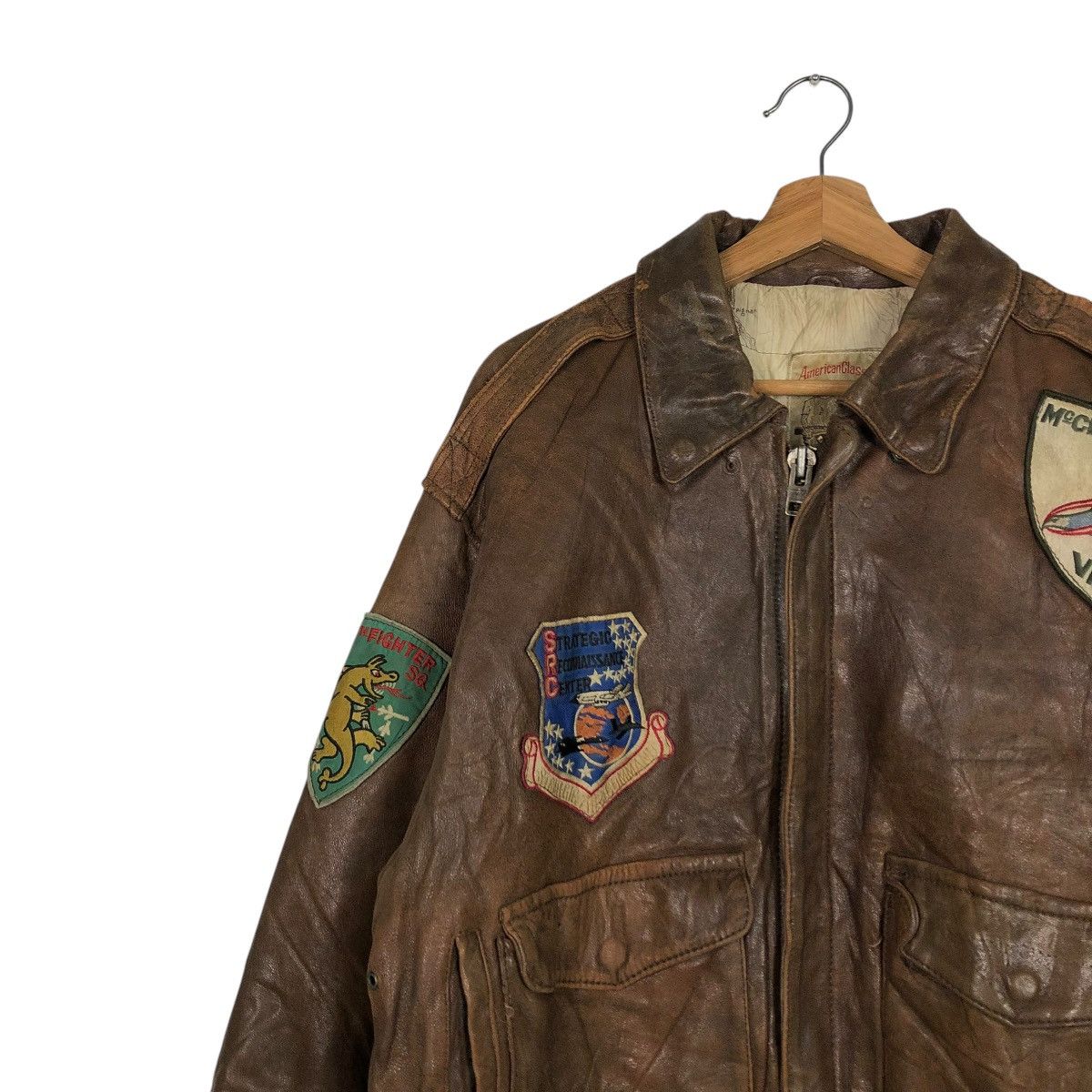 Avirex 🔥VINTAGE AVIREX GENUINE LEATHER JACKET AMERICAN CLASSIC USA Size US M / EU 48-50 / 2 - 10 Thumbnail