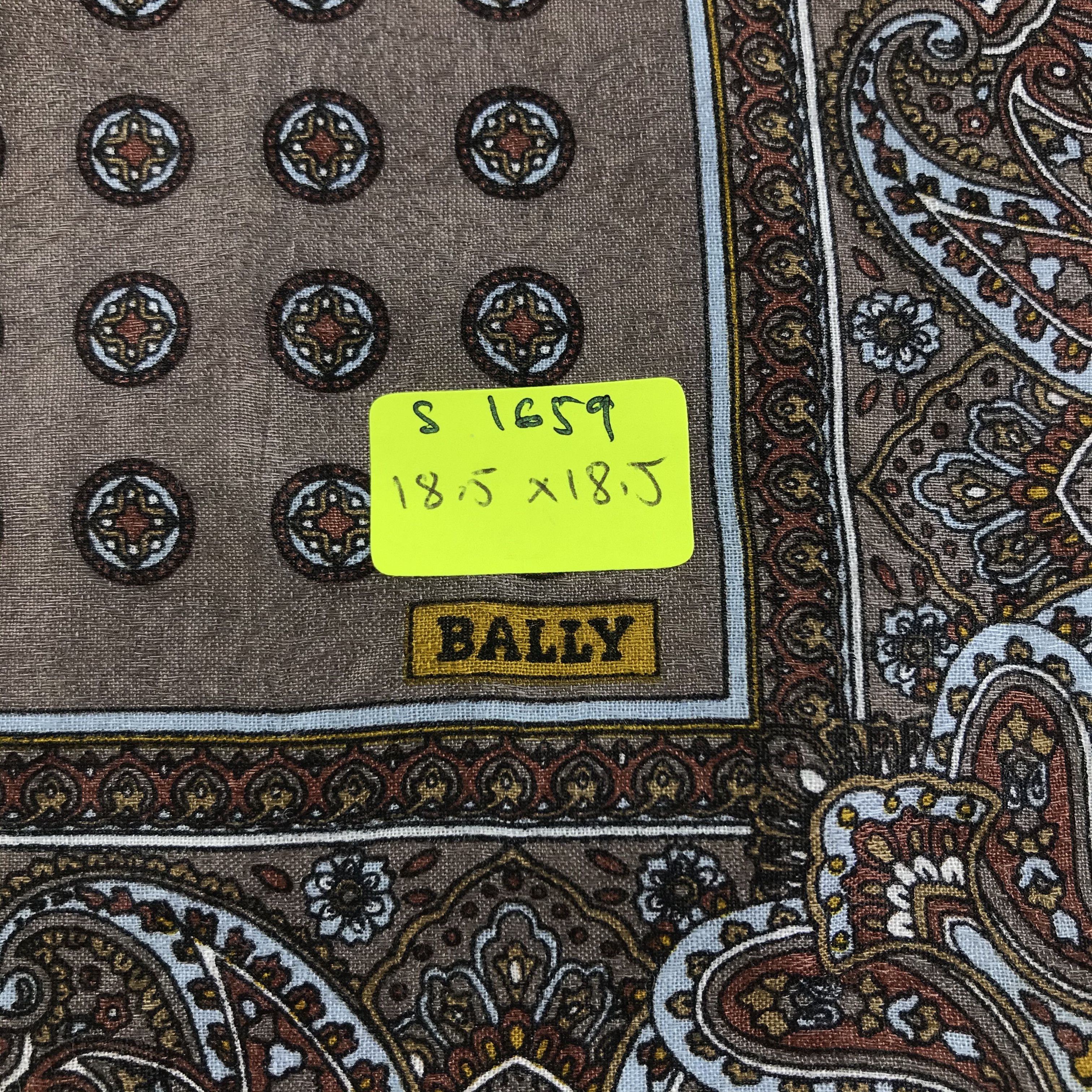 Bally × Vintage Bally Bandana / Handkerchief / Neckerchief - S1659 Size ONE SIZE - 5 Thumbnail