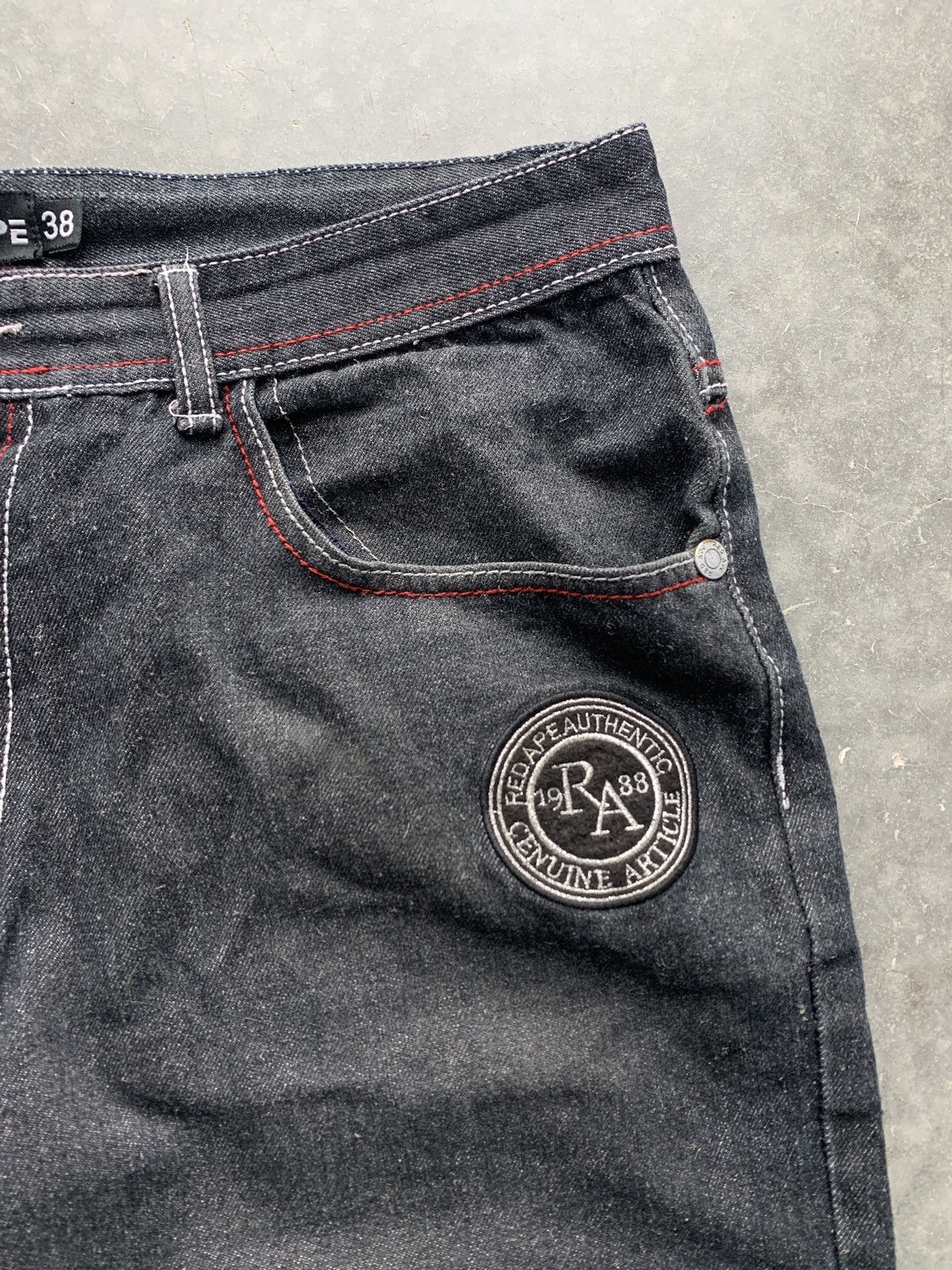 Southpole Crazy Vintage Y2K Red Ape Baggy Jeans Loose Skater Size US 36 / EU 52 - 2 Thumbnail