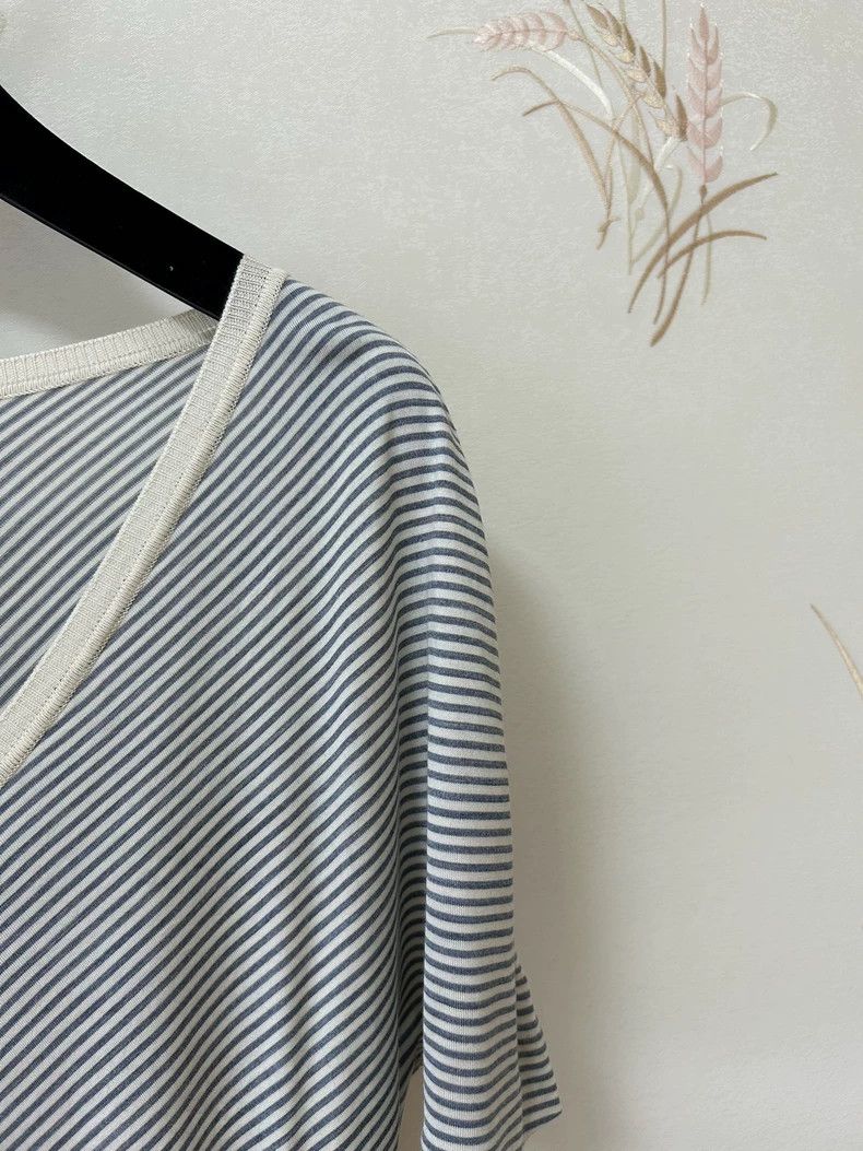 Loro Piana LORO PIANA Striped silk blouse Size M / US 6-8 / IT 42-44 - 5 Thumbnail