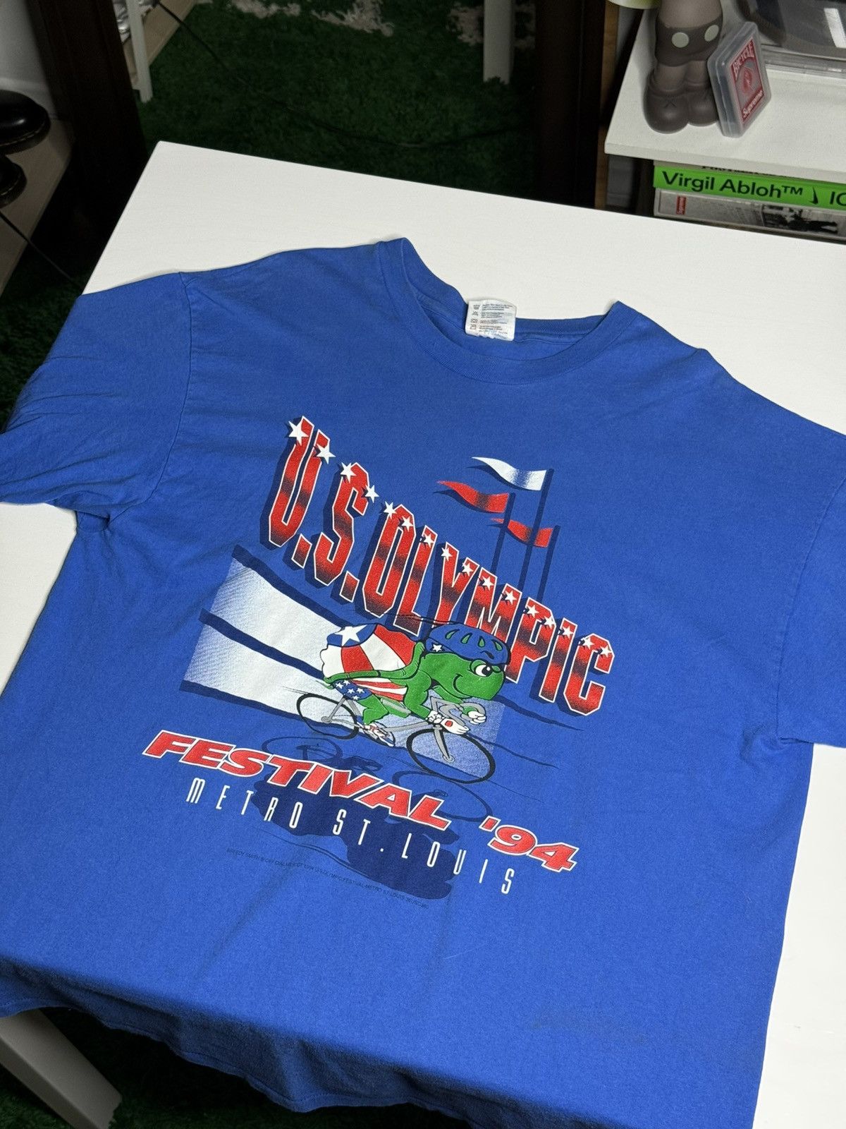 Vintage VINTAGE 1994 SS USA Olympics Tee "Blue" [XL] PREOWNED Size US XL / EU 56 / 4 - 1 Thumbnail