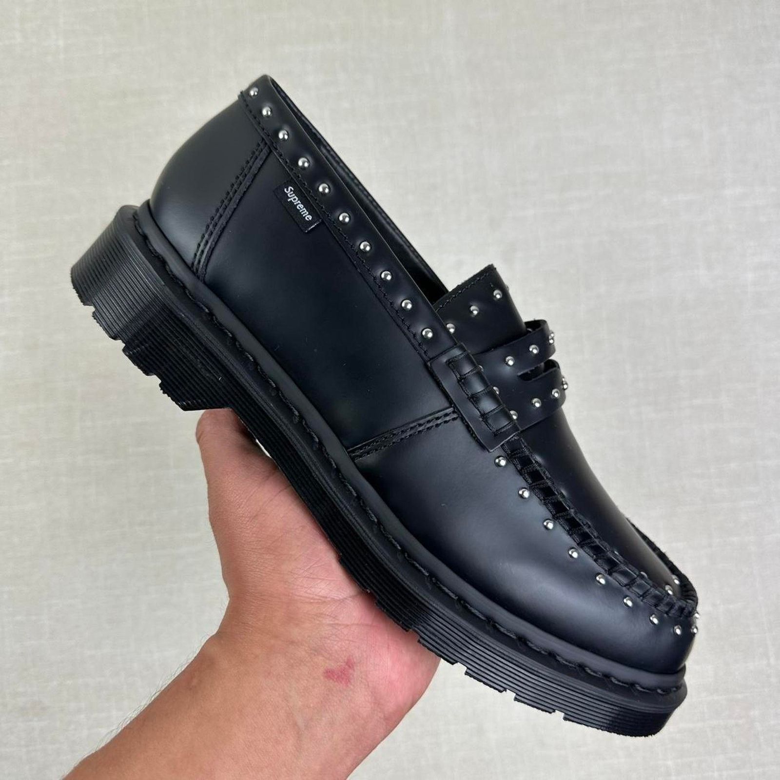 Supreme 🖤 Supreme x Dr. Martens Studded Penton Loafer "Black" 11M Size US 12 / EU 45 - 2 Thumbnail