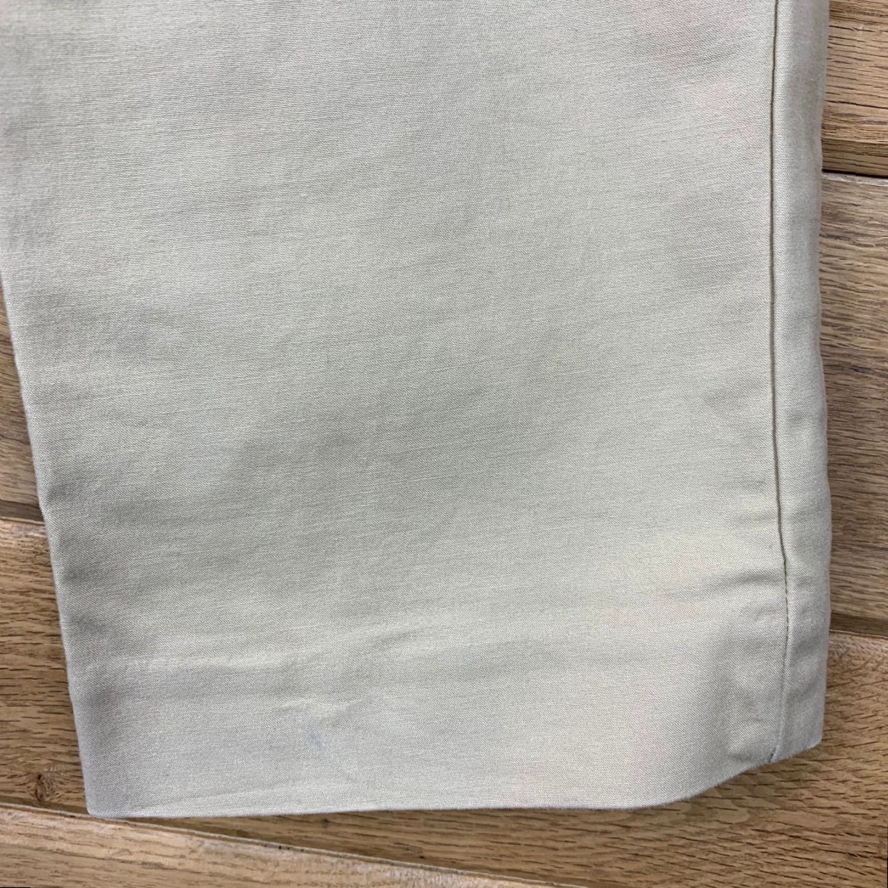 Vintage American Living Womens Pants Khakis Size 8 Beige Back Pockets Flat Front Straight Leg Casual Machine Washable Petite Size 30" / US 8 / IT 44 - 5 Thumbnail