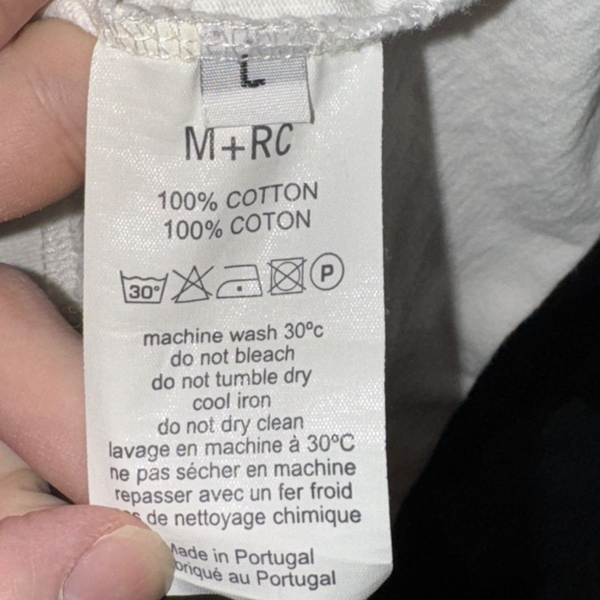 M+Rc Noir M+RC Noir White T-Shirt Size US L / EU 52-54 / 3 - 4 Thumbnail