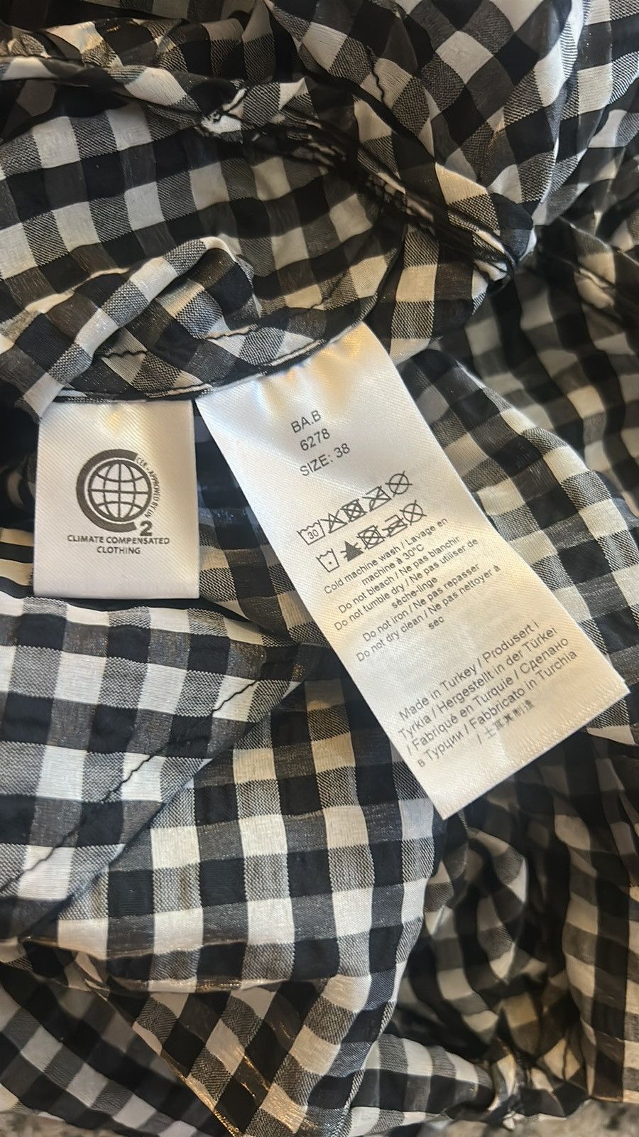 Ganni GANNI Smocked Gingham Seersucker Dress Size S / US 4 / IT 40 - 7 Thumbnail