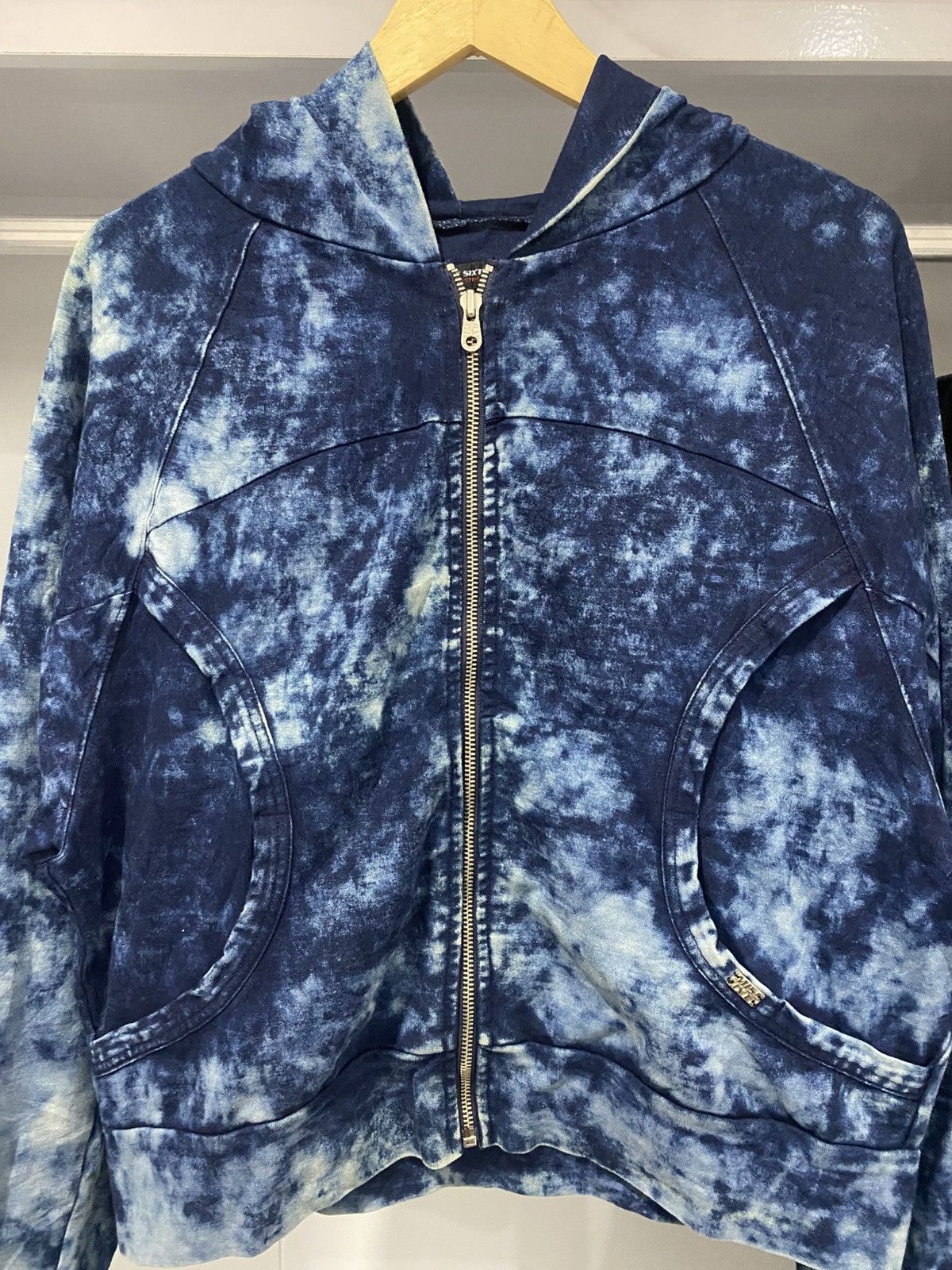 Miss Sixty 🖤BLACKFRIDAY🖤The Blue Wash Denim Hoodie Size L / US 10 / IT 46 - 2 Thumbnail