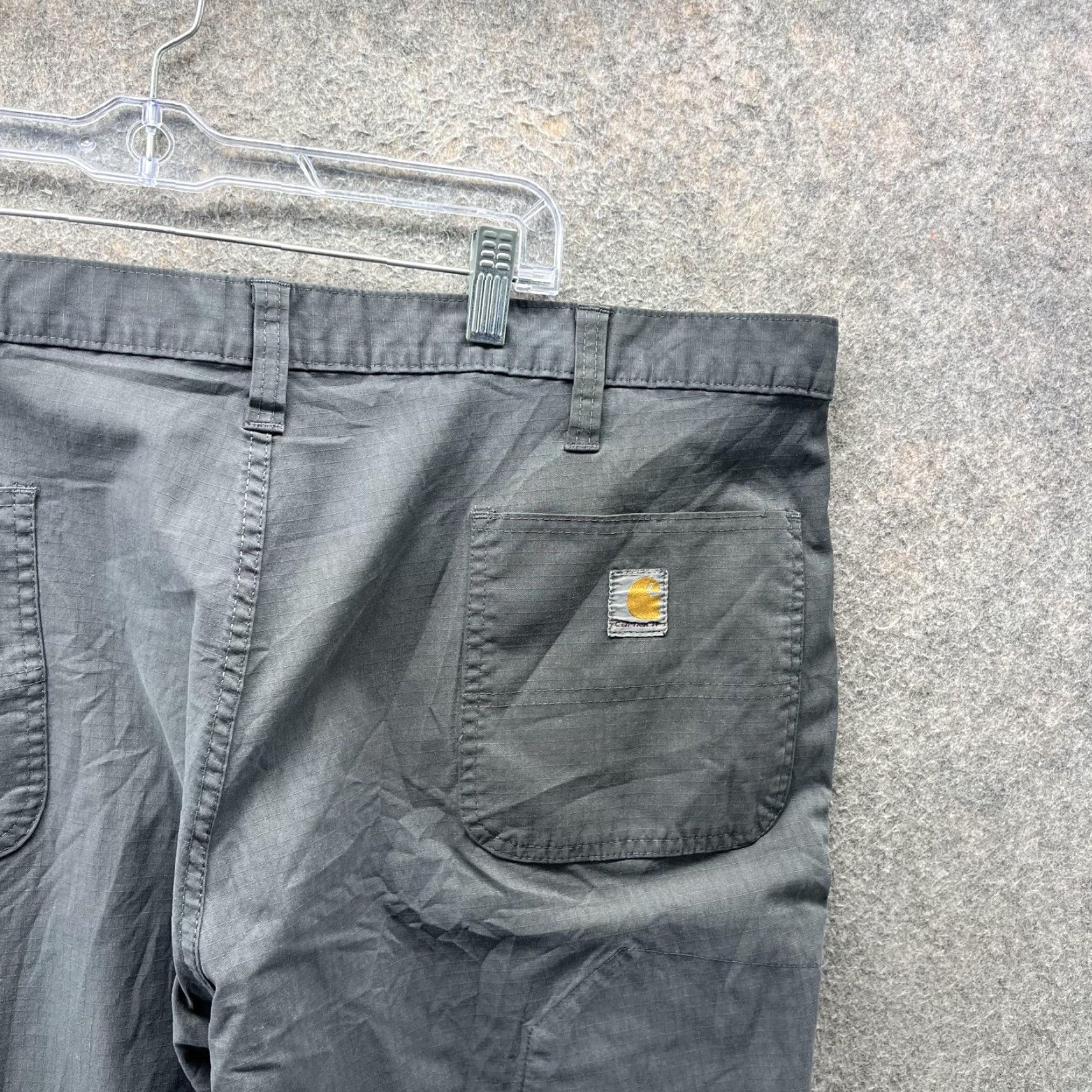 Carhartt Carhartt Pants Mens 42X36 Gray Carpenter Ripstop Workwear Straight Leg Clothing Mens Pants Gray Carpenter Ripstop Workwear Straight Leg Size US 42 / EU 58 - 6 Thumbnail