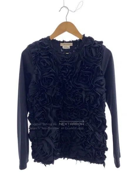 Comme Des Garcons Black rose floral blouse