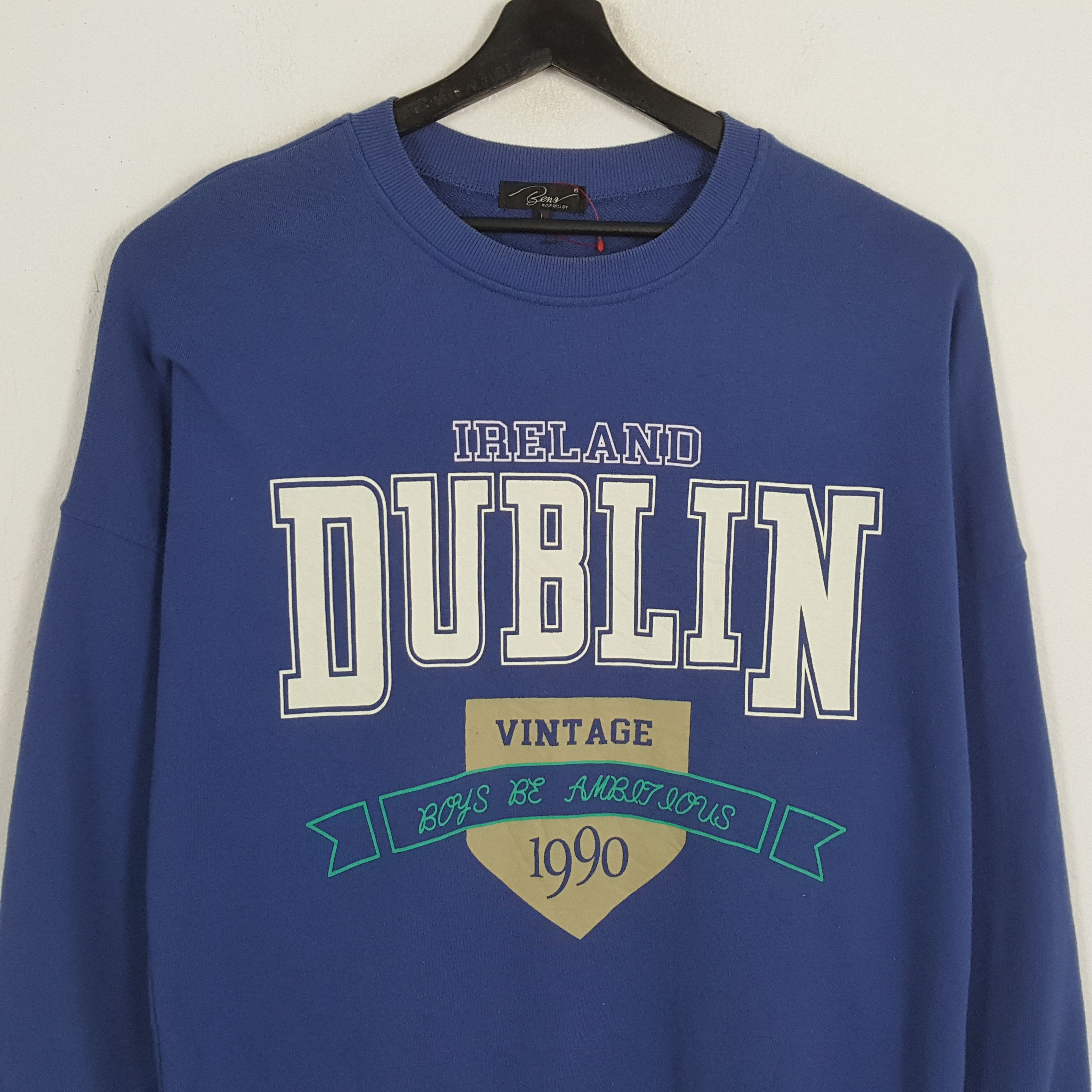 Vintage IRELAND DUBLIN Center Design Streetwear Style Sweatshirt Size US XL / EU 56 / 4 - 2 Thumbnail