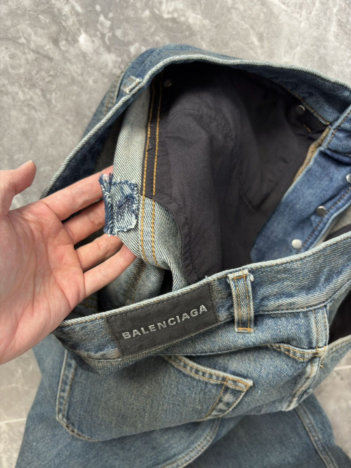 Balenciaga Balenciaga Mud Dye Flare Denim Jeans Size US 30 / EU 46 - 3 Thumbnail
