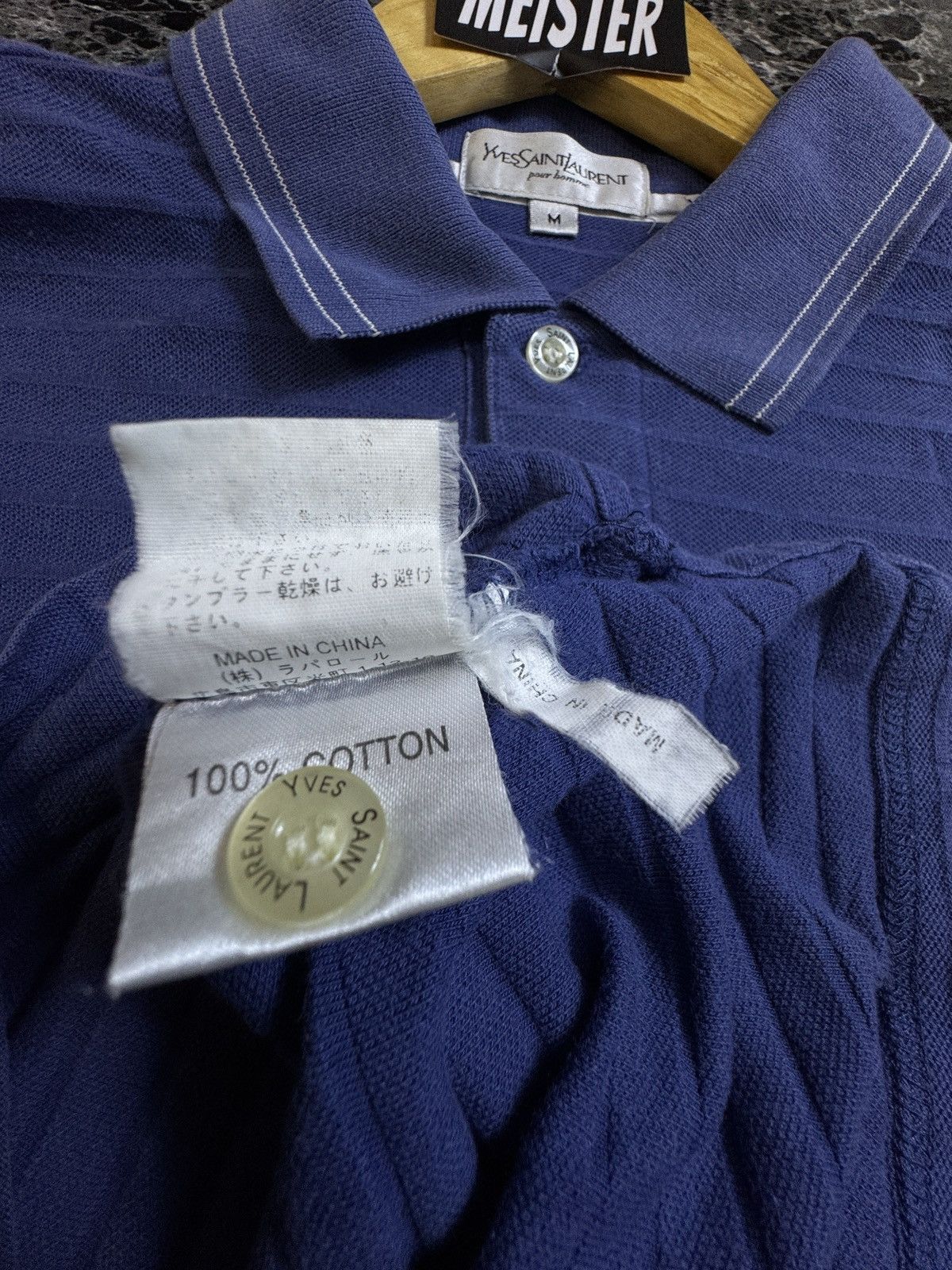 Yves Saint Laurent Vintage Yves Saint Laurent Polo Short Sleeve Size US M / EU 48-50 / 2 - 7 Thumbnail