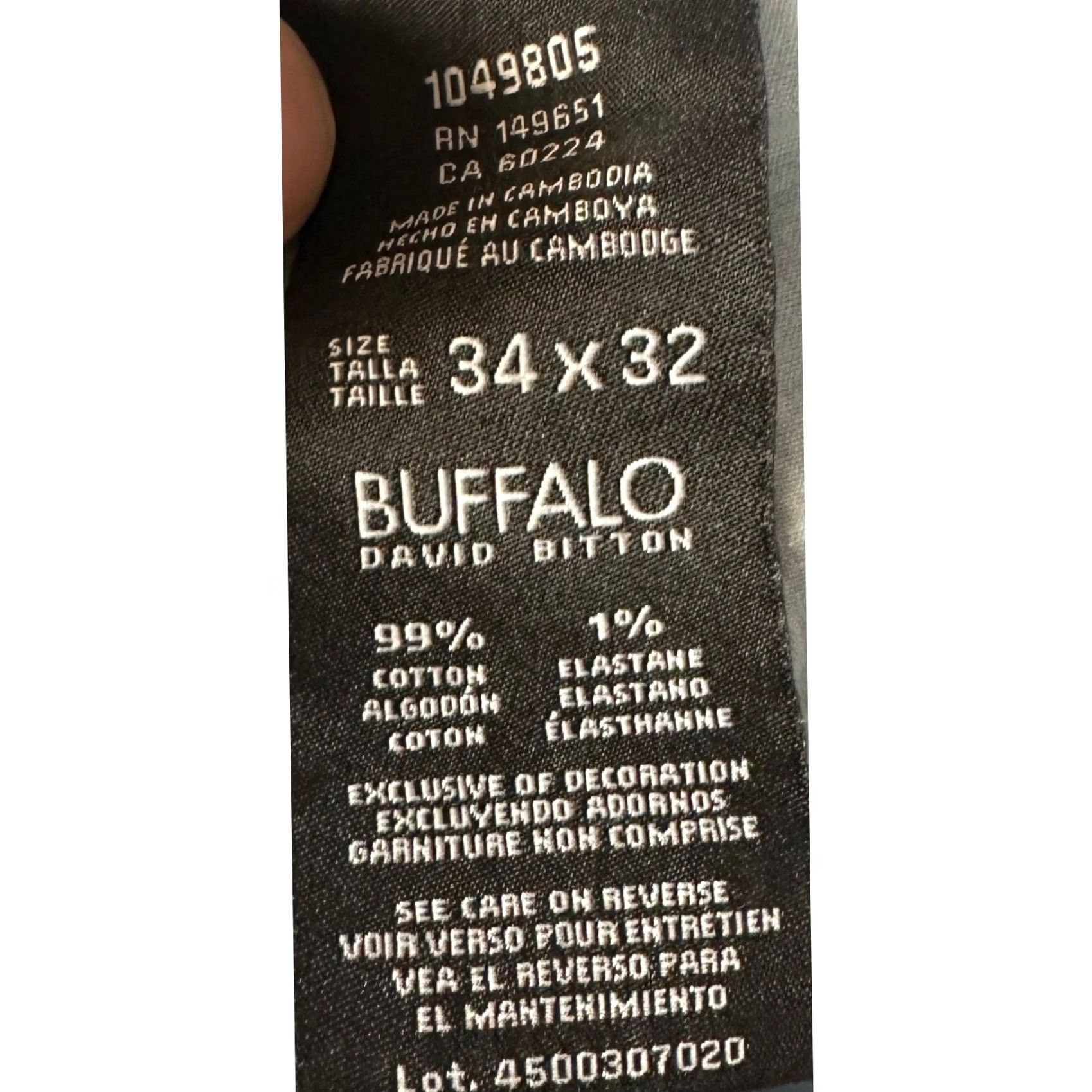 Buffalo David Bitton Buffalo David Bitton Jackson X Jeans Mens 34X32 Blue Straight Leg Jeans EUC Size US 34 / EU 50 - 4 Thumbnail