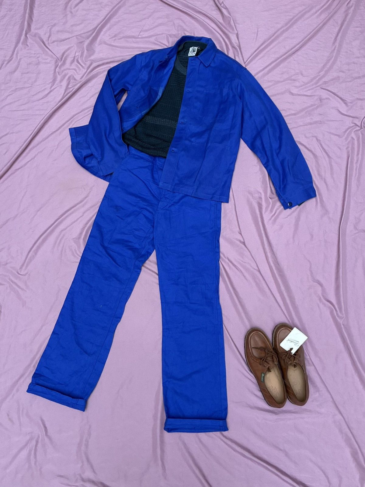 Other MADE IN FRANCE GENUINE BLUE CHORE PANTS Size US 34 / EU 50 - 2 Thumbnail
