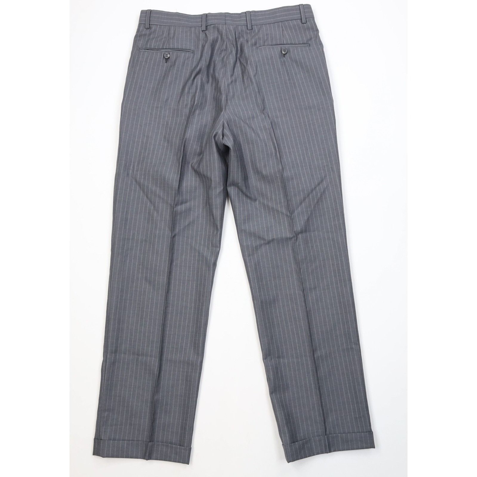 Jos. A. Bank Jos A Bank Signature 2 Piece Wool Silk Striped Suit Size 40R - 17 Thumbnail