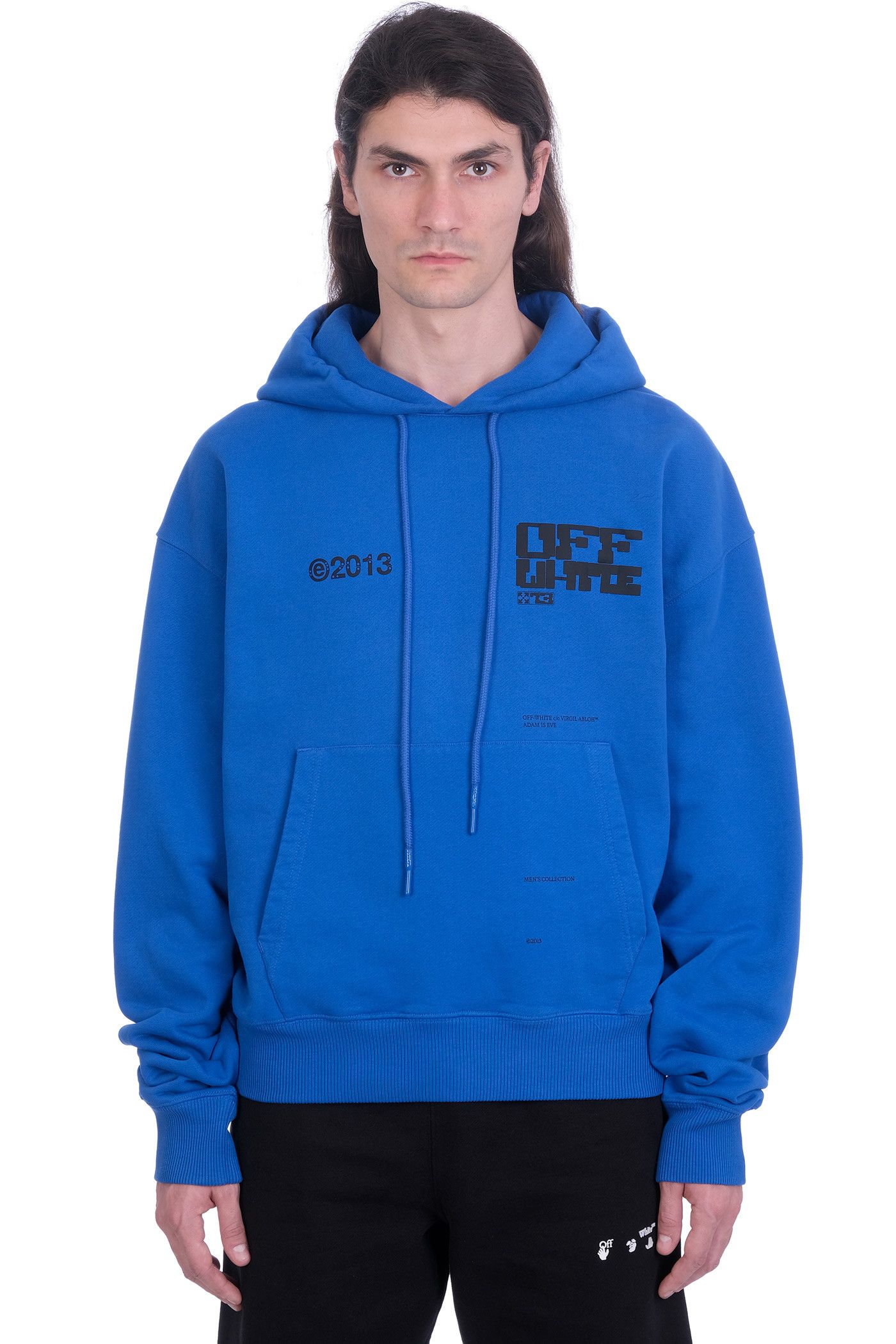 Off-White Blue Tech Marker Arrows Oversized Hoodie Size US L / EU 52-54 / 3 - 3 Thumbnail