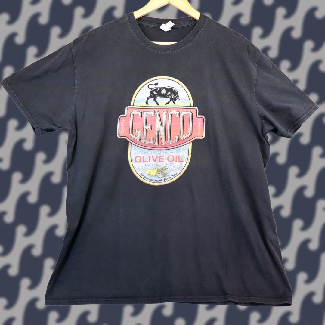Olive Genco Olive Oil Men's Black 2XL Distressed Graphic T-Shirt Size US XXL / EU 58 / 5 - 1 Thumbnail