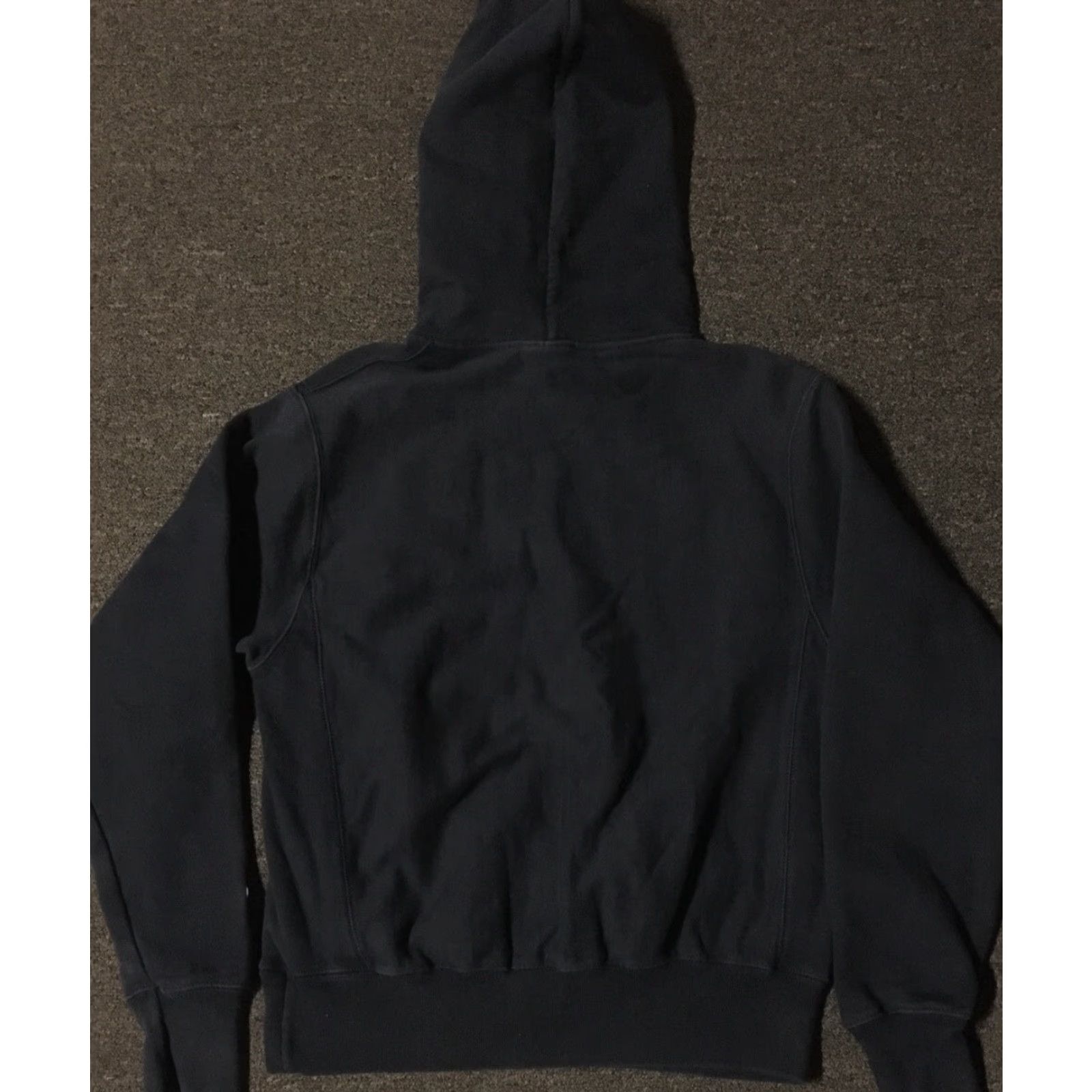 Champion VINTAGE Champion Reverse Weave Hoodie Distress S Navy Blue Men Hooded Pullover Grunge Track Surf Skate 90s USA College Football Basketball Vintage Size US S / EU 44-46 / 1 - 2 Thumbnail