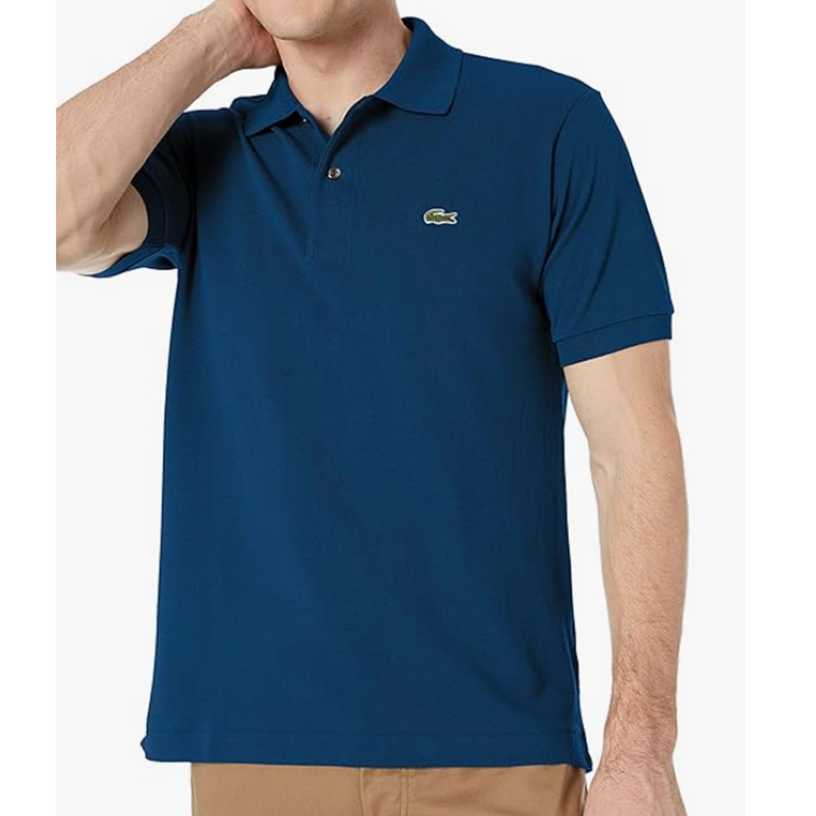 Lacoste Lacoste Men's Legacy Short Sleeve Pique Polo Shirt RF Blue L Size US L / EU 52-54 / 3 - 1 Thumbnail
